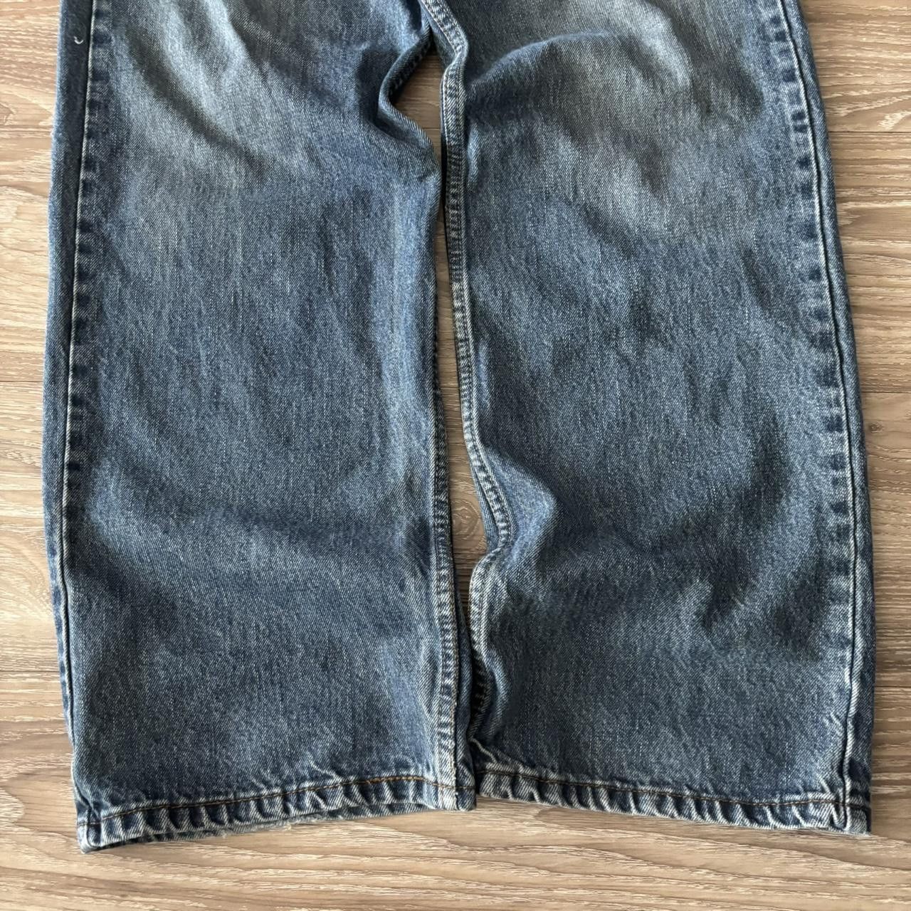 Japanese Brand Crazy Vintage Y2K/2000s Baggy Grunge Dark Wash Skater Denim Jeans! 38x34 Size US 38 / EU 54 - 6 Thumbnail