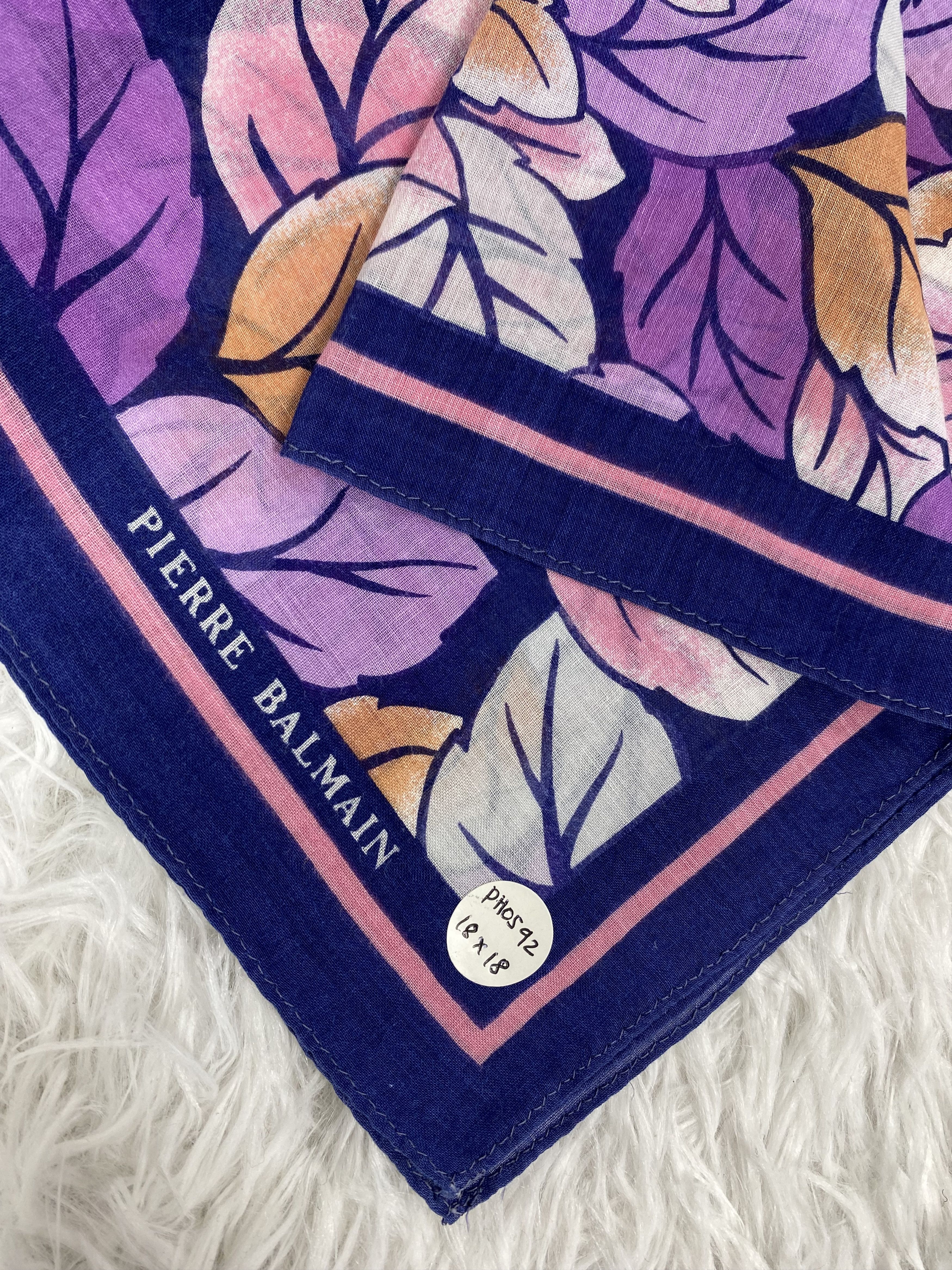 Pierre Balmain Vintage Pierre Balmain Handkerchief Neckerchief PH0592 Size ONE SIZE - 2 Thumbnail