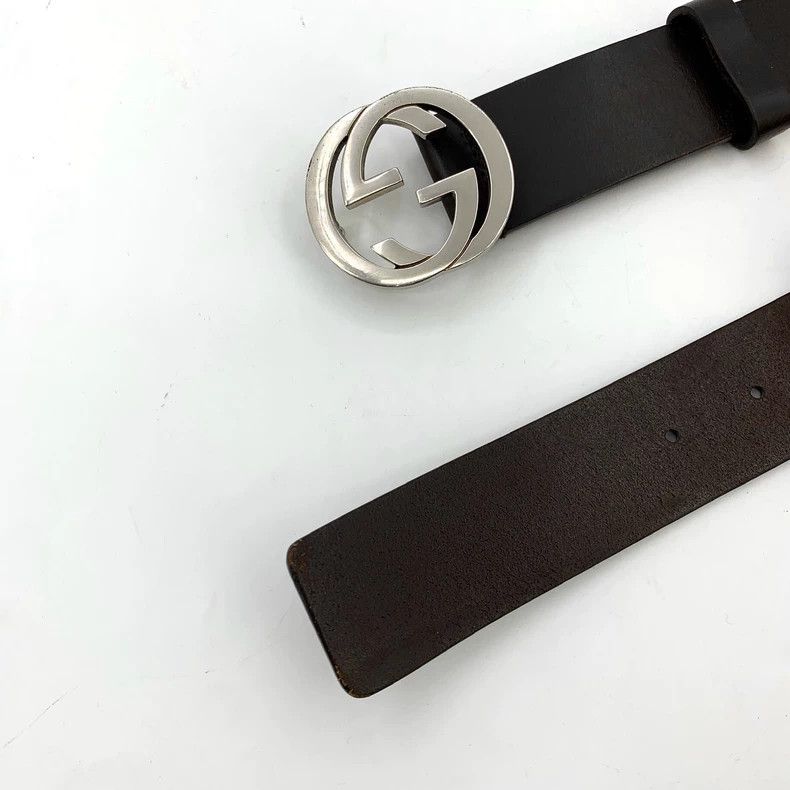 Gucci Gucci Black double G interlocking smooth buckle belt 2505-N Size ONE SIZE - 5 Thumbnail