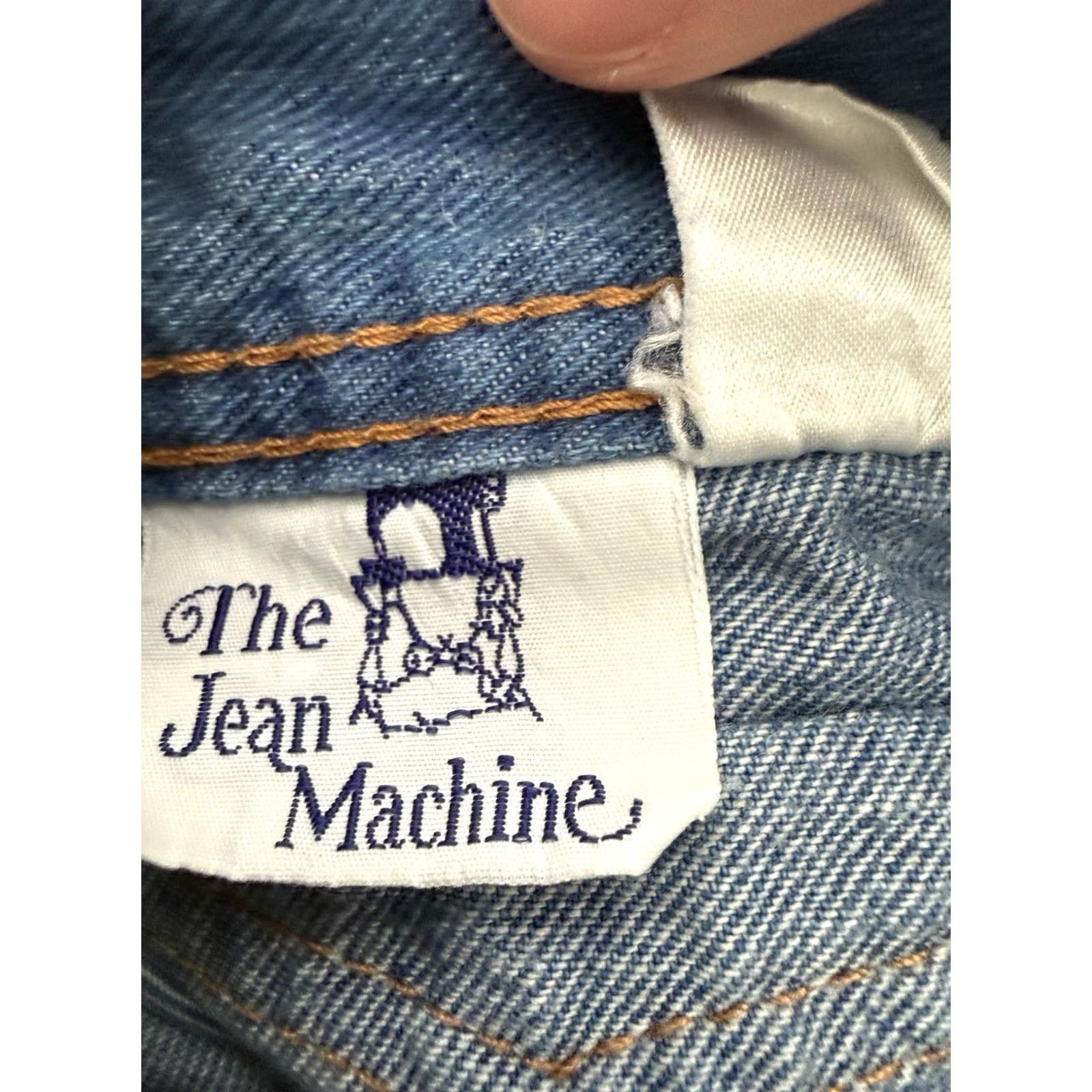 Toy Machine VINTAGE Jean Machine Womens Junior 13/14 80s School Mom Academia USA made Blue Jeans Size 36" / US 14 / IT 50 - 6 Thumbnail