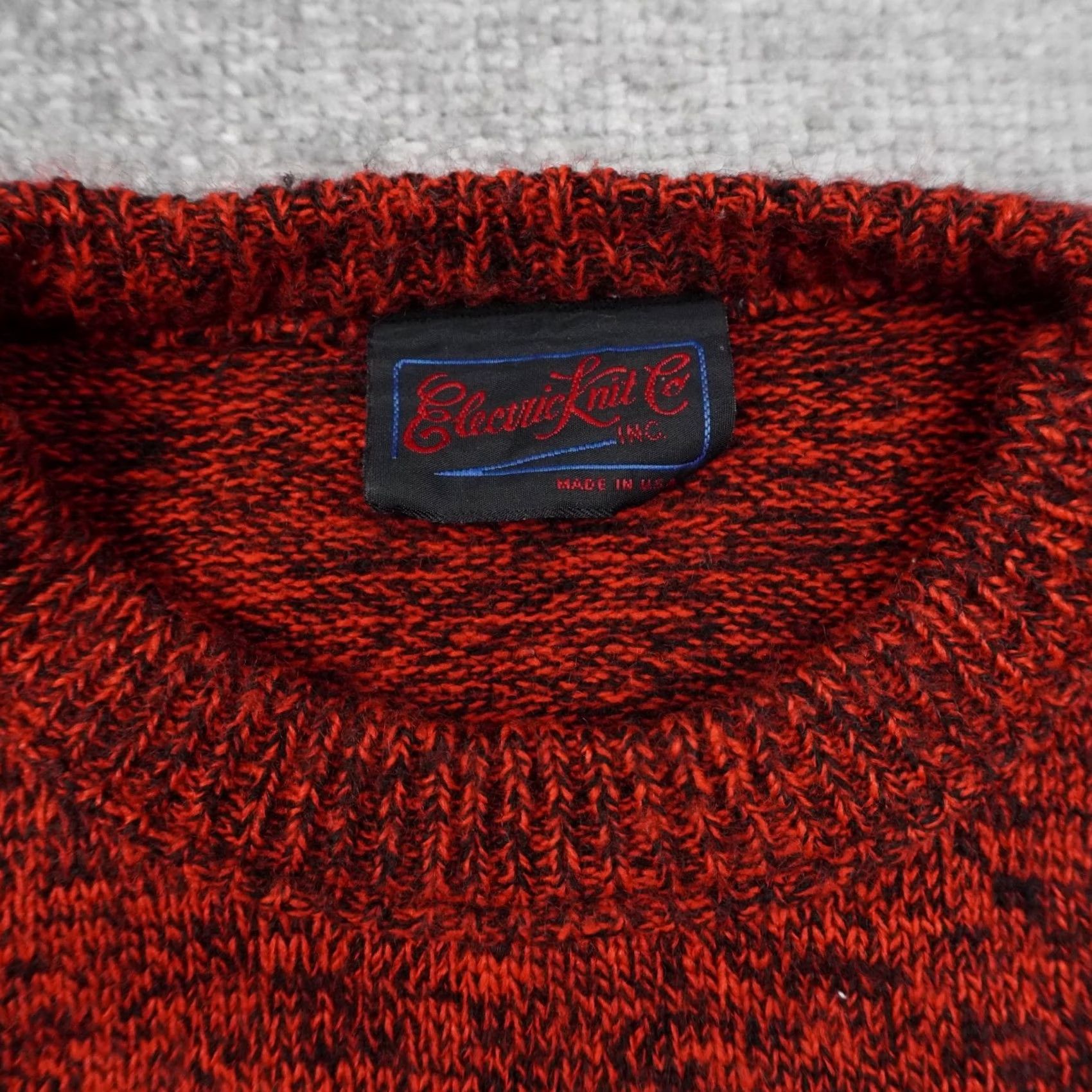 Vintage VINTAGE Electric Sweater Mens Large Red Knit Mid Length Sleeve Made in USA Size US L / EU 52-54 / 3 - 6 Thumbnail