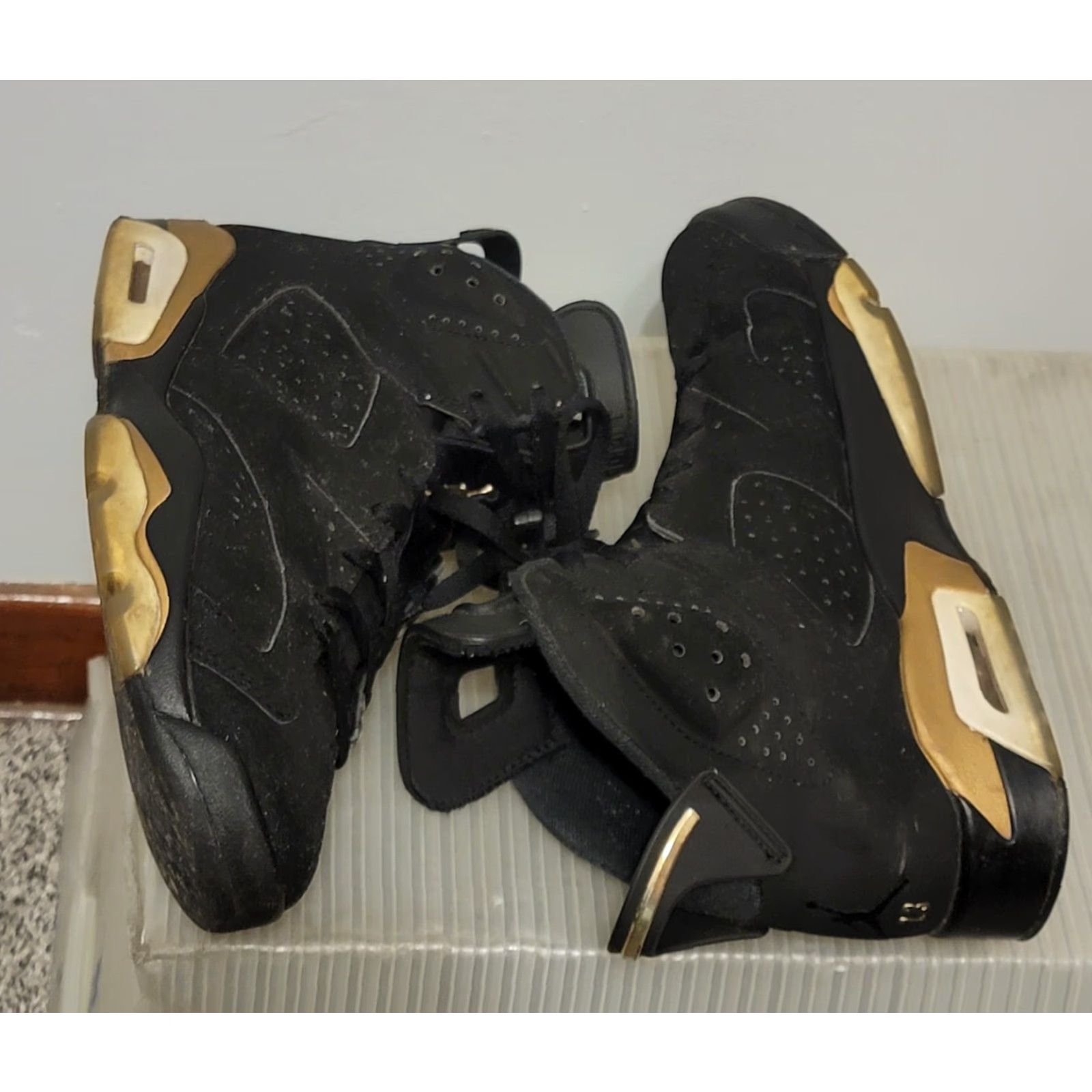 Jordan Brand Jordan 6 Retro Defining Moments 2020 Sneaker Men US 8 Black Nubuck Mid Top CT4954-007 Air Jordan 6 Shoes Athletic Fashion Size US 8 / EU 41 - 3 Thumbnail