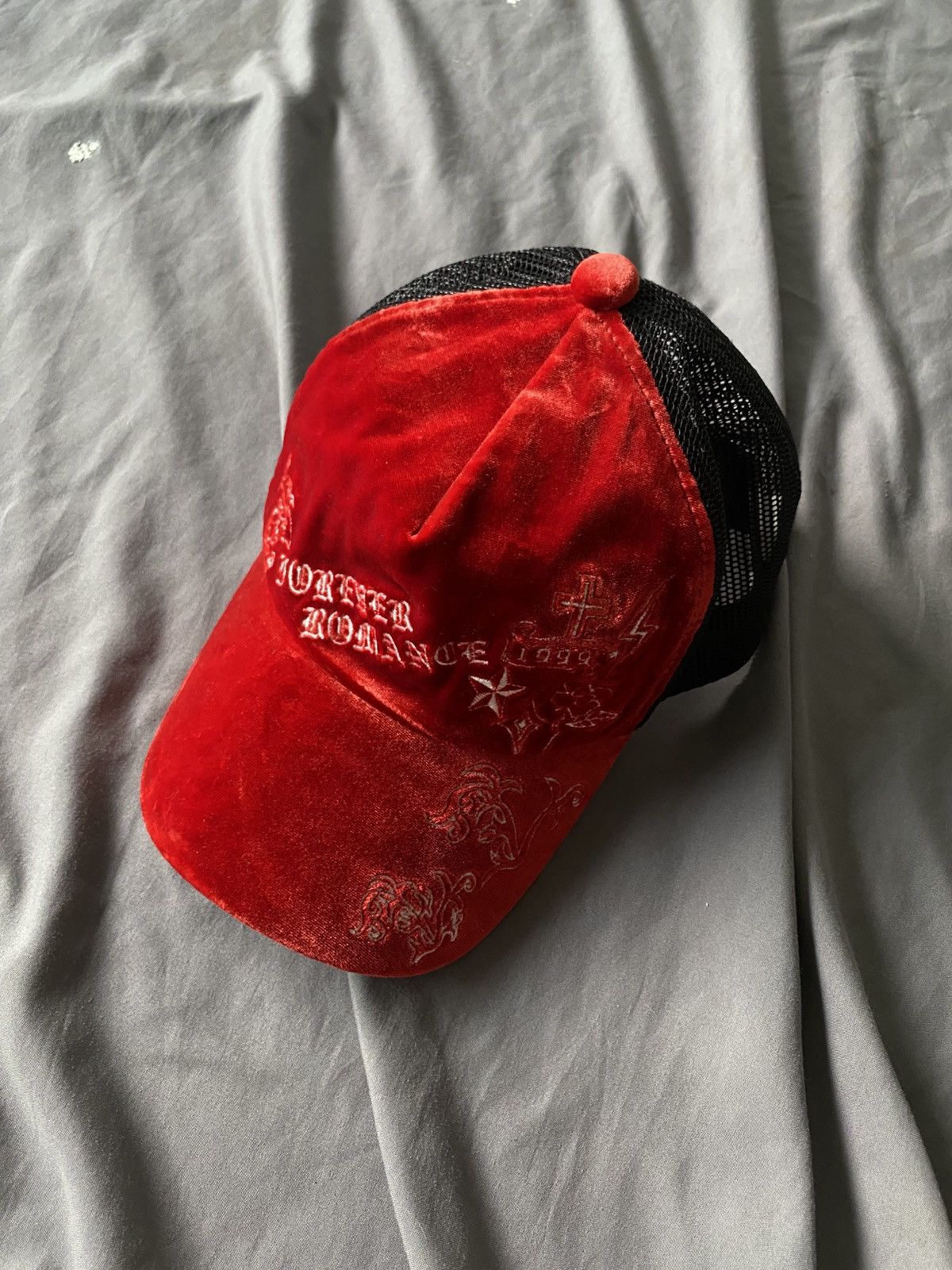 Japanese Brand Vintage Bombtrax Japan Velvet Trucker Hat kapital Size ONE SIZE - 1 Thumbnail