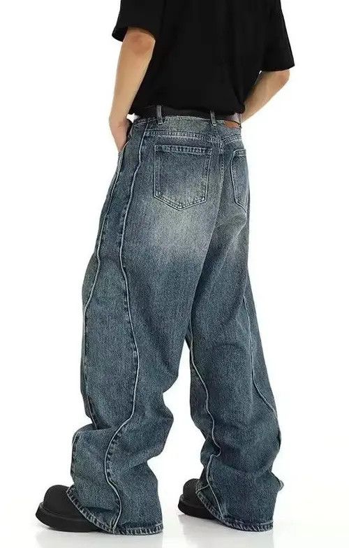 Japanese Brand Blue Y2K skateboarding hiphop utility baggy jeans Size US 30 / EU 46 - 6 Thumbnail