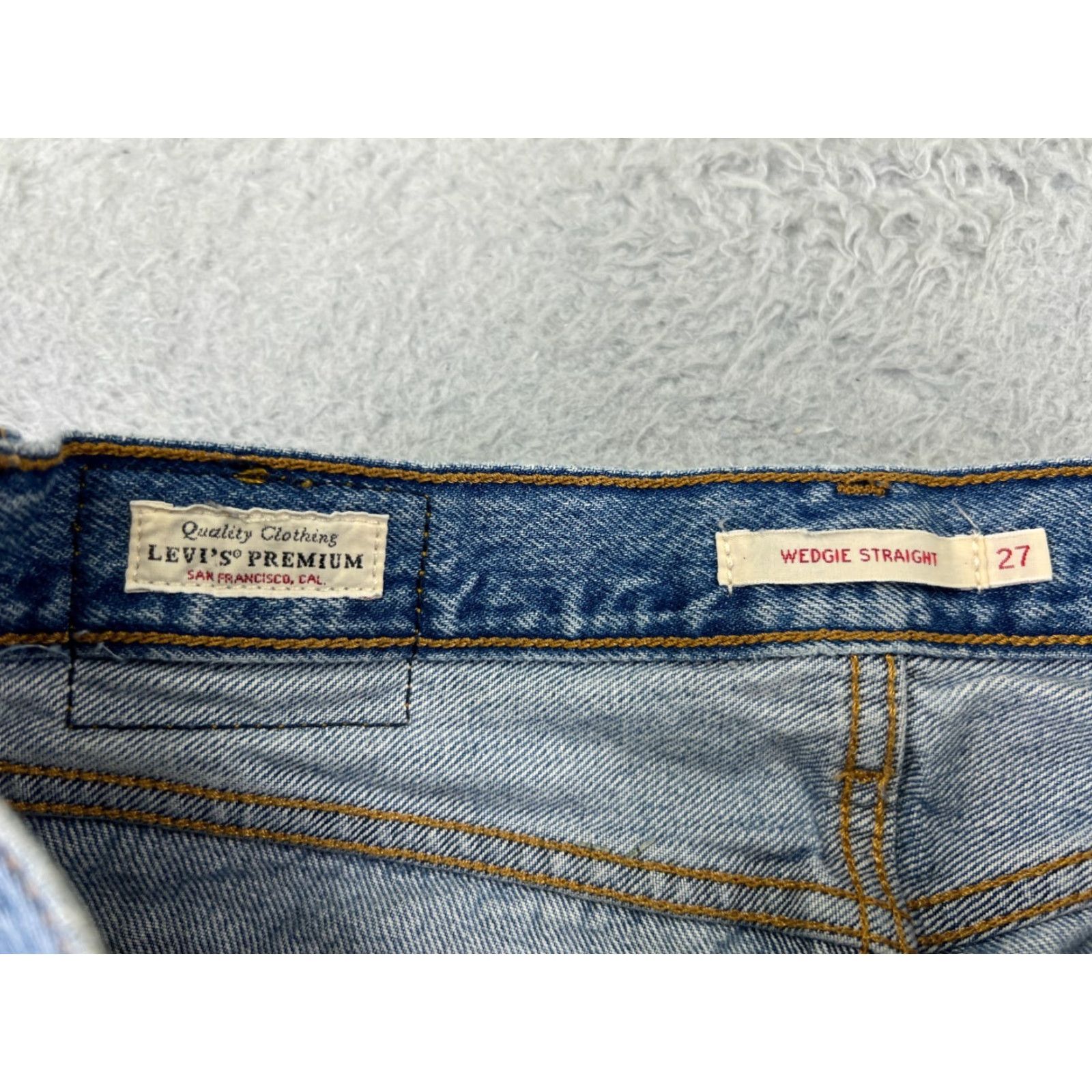 Levi's Levi's Jeans Womens 27 Blue Denim Wedgie Straight 27x26 Vintage No Size 27" / US 4 / IT 40 - 3 Thumbnail