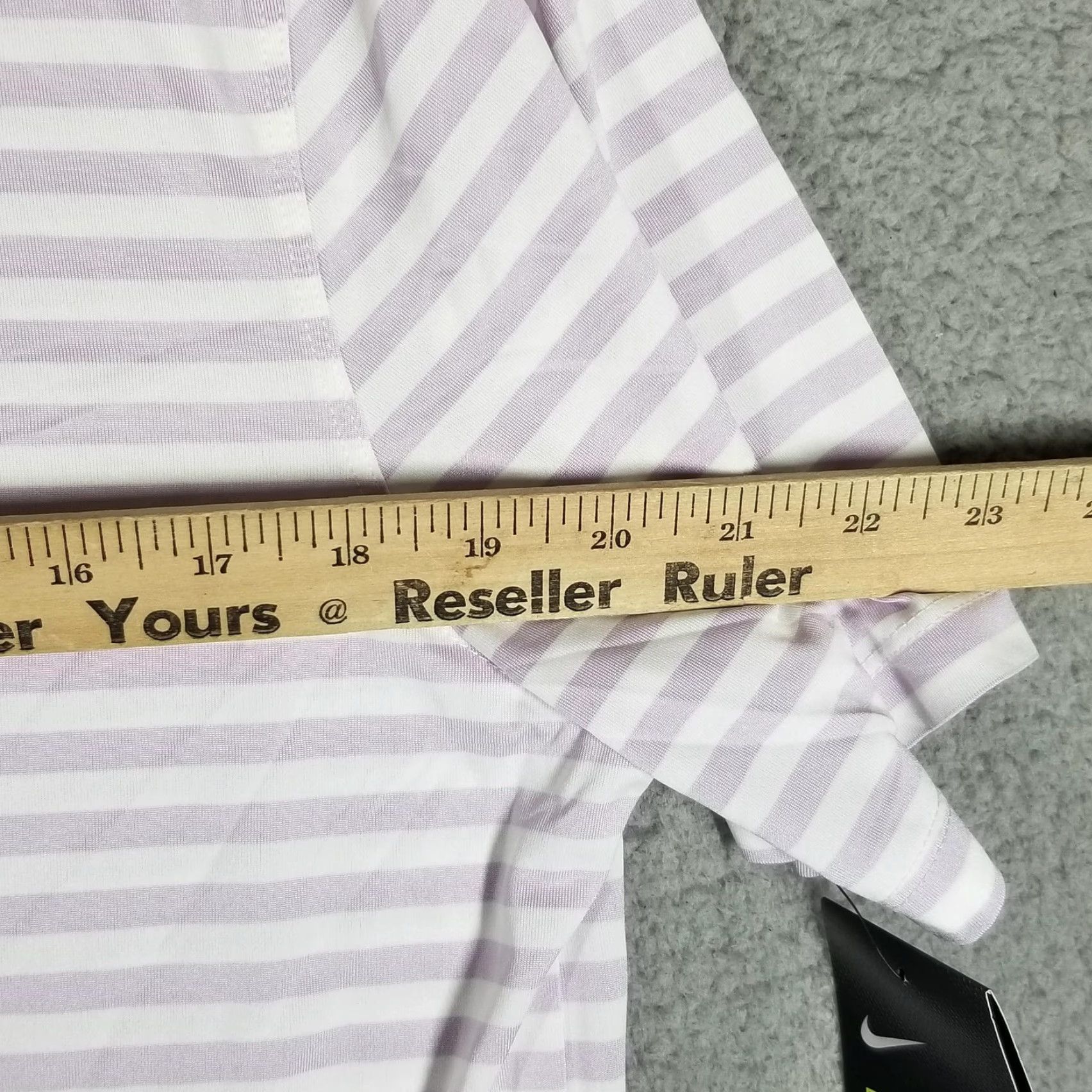 Nike Nike Dri-FIT Victory Collared Shirt Mens Medium Purple White Stripe Standard Fit Size US M / EU 48-50 / 2 - 7 Thumbnail