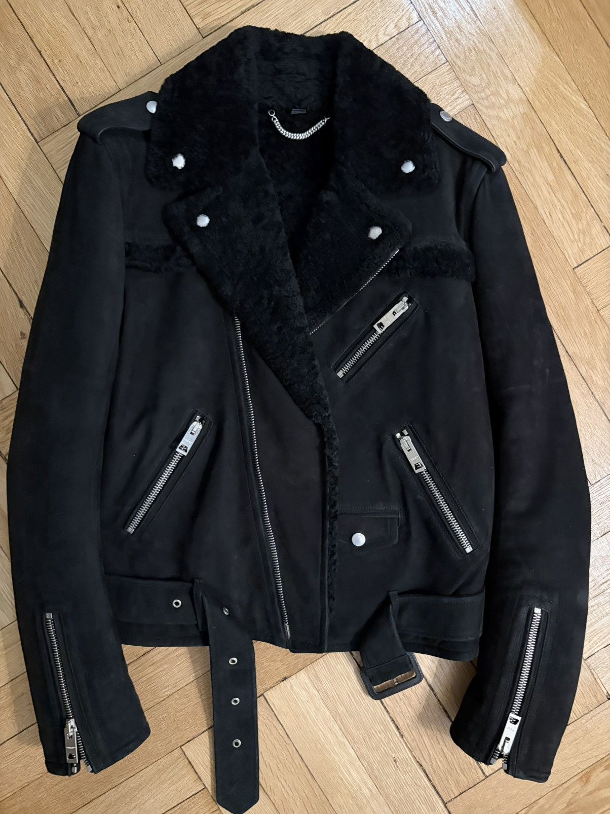 Burberry Prorsum Burberry Prorsum Shearling Biker Size US M / EU 48-50 / 2 - 3 Thumbnail