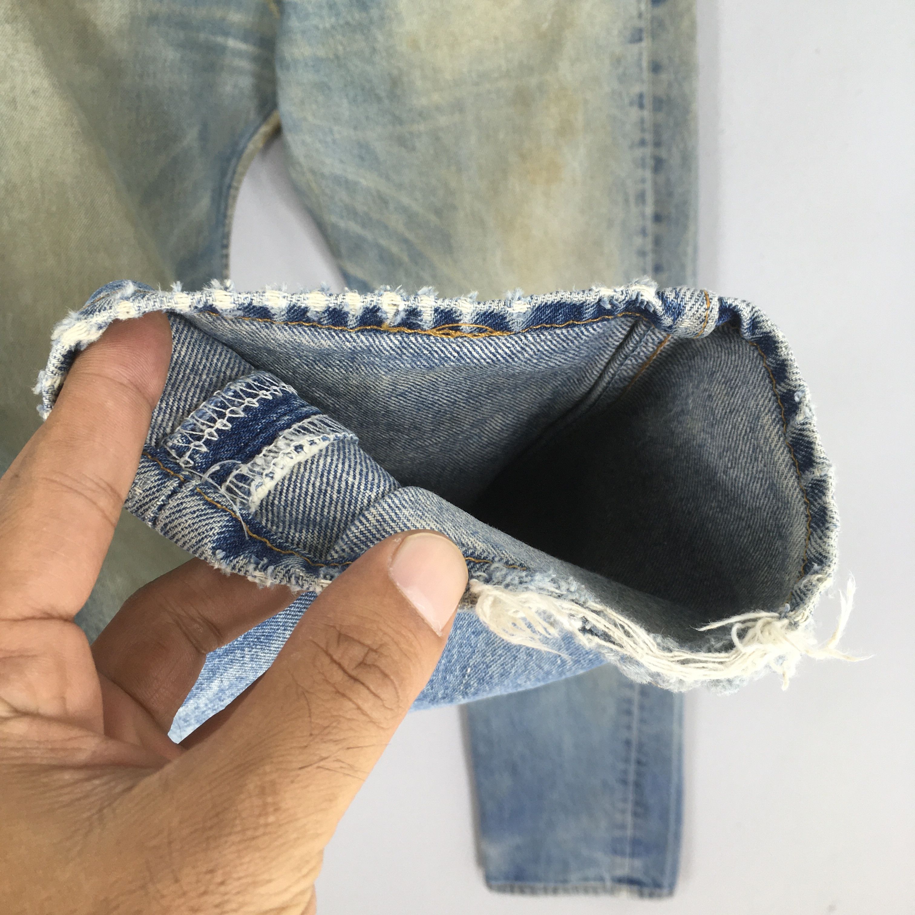 Levi's Size 30x32 Vintage 90s Levi's 501 Straight Cut Jeans S27 Size US 30 / EU 46 - 4 Thumbnail