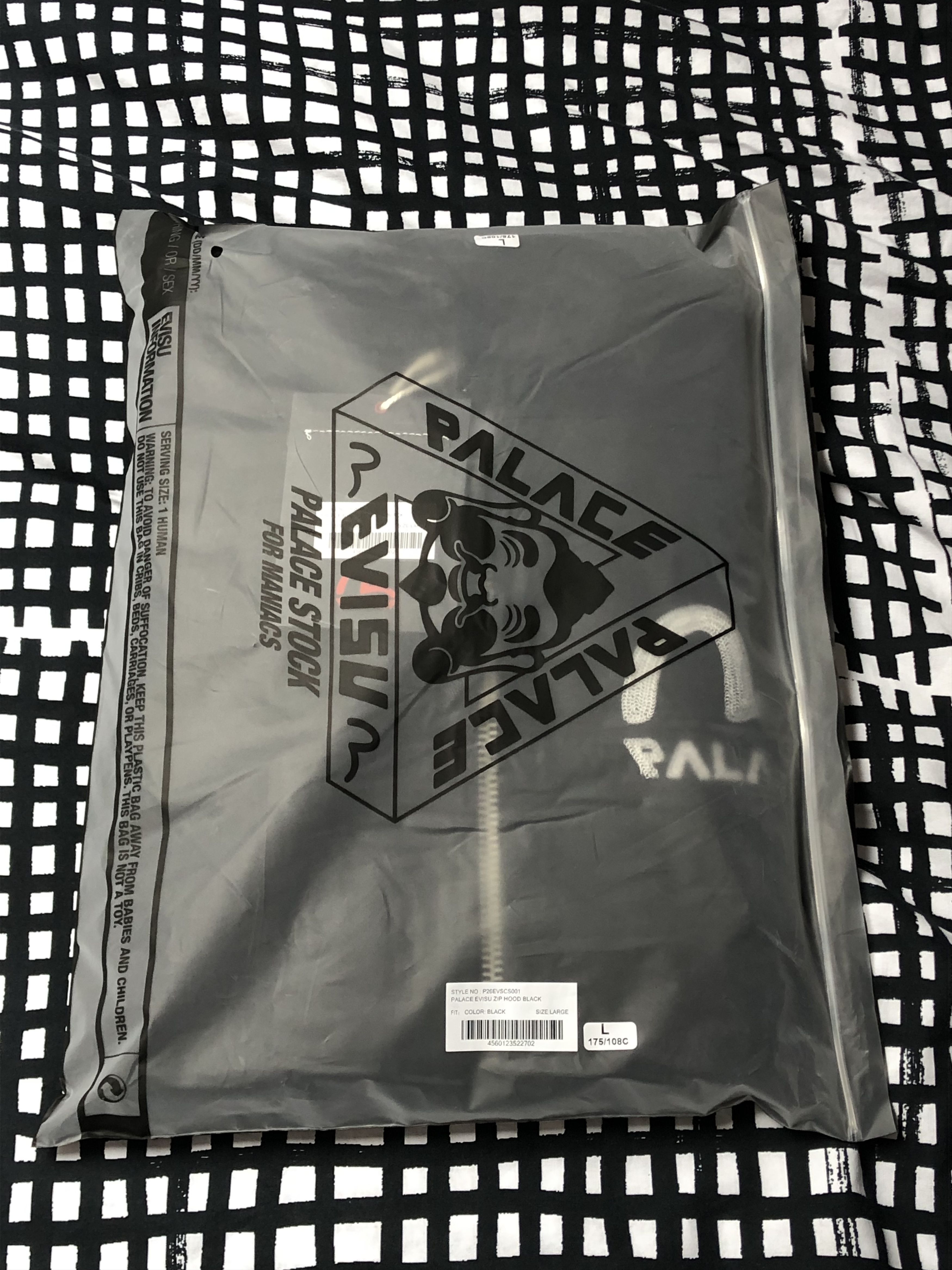 image of Evisu Zip in Black, Men's (Size Large)