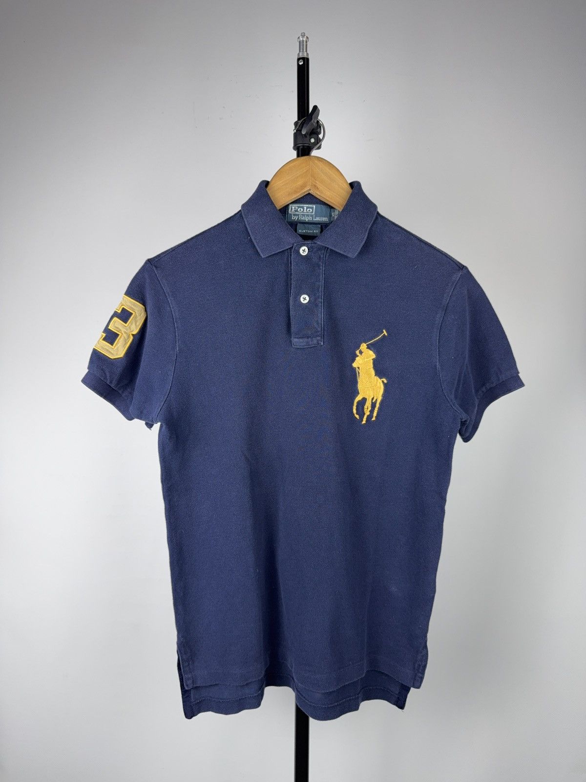 Polo Ralph Lauren 90s Retro VNTG Polo Ralph Lauren Big Pony No.3 Navy Polo XS Size US XS / EU 42 / 0 - 1 Thumbnail