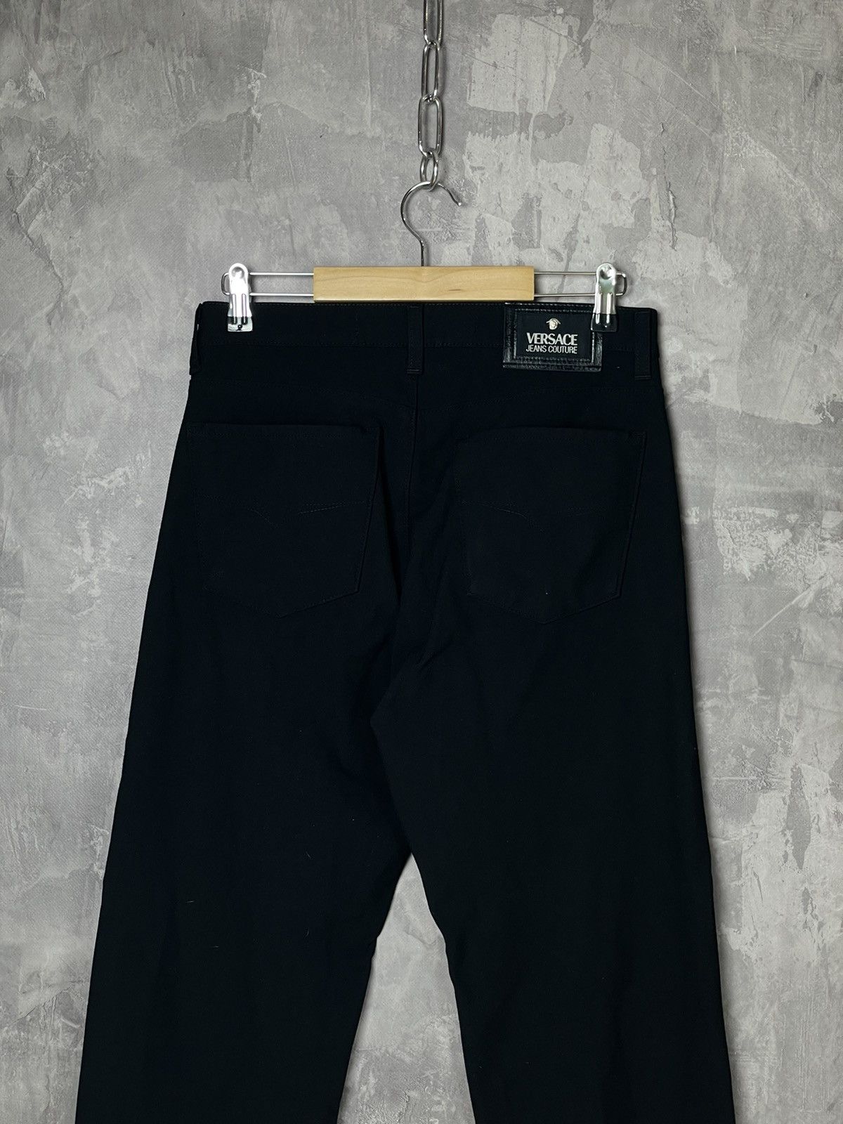 Versace × Vintage Vintage Versace Basic Black Y2K pants Size 32" / US 10 / IT 46 - 3 Thumbnail