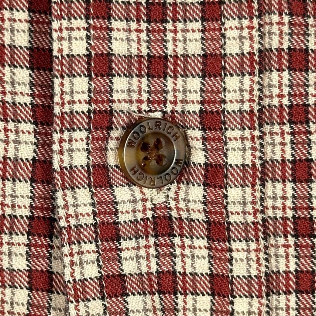 Vintage VINTAGE Woolrich Shirt Mens XL Red Plaid Cotton Long Sleeve Button-Up with Pocket 90s Outdoor USA Size US XL / EU 56 / 4 - 4 Thumbnail