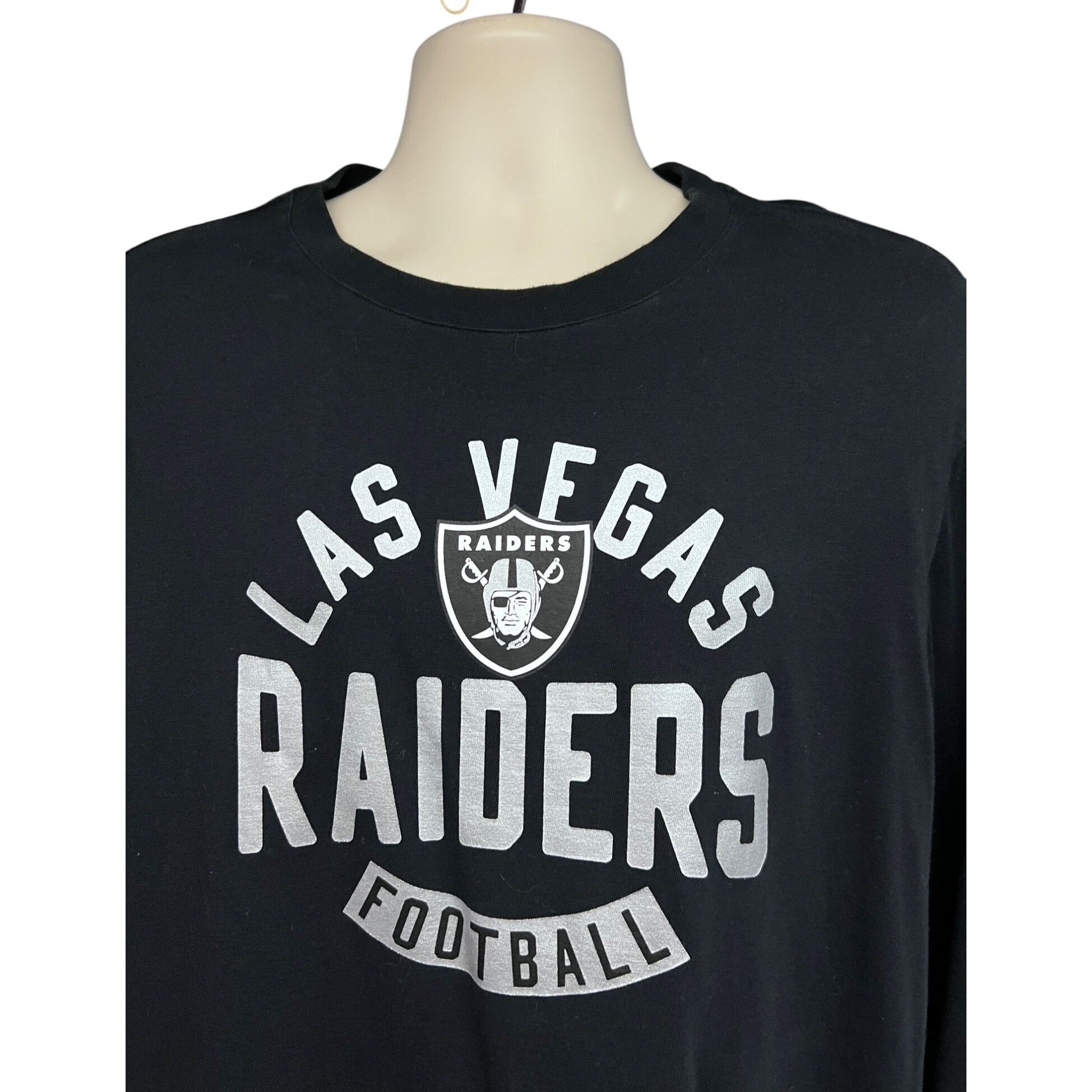 Starter Starter Las Vegas Raiders NFL Football Black Silver Big Logo Size US L / EU 52-54 / 3 - 4 Thumbnail