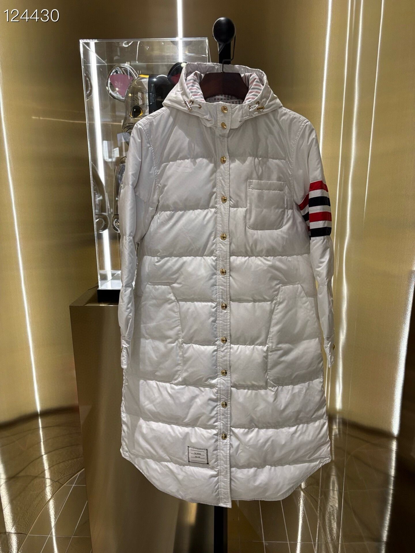 Ted Baker Women's White Long Hooded Down Jacket Size M / US 6-8 / IT 42-44 - 1 Thumbnail
