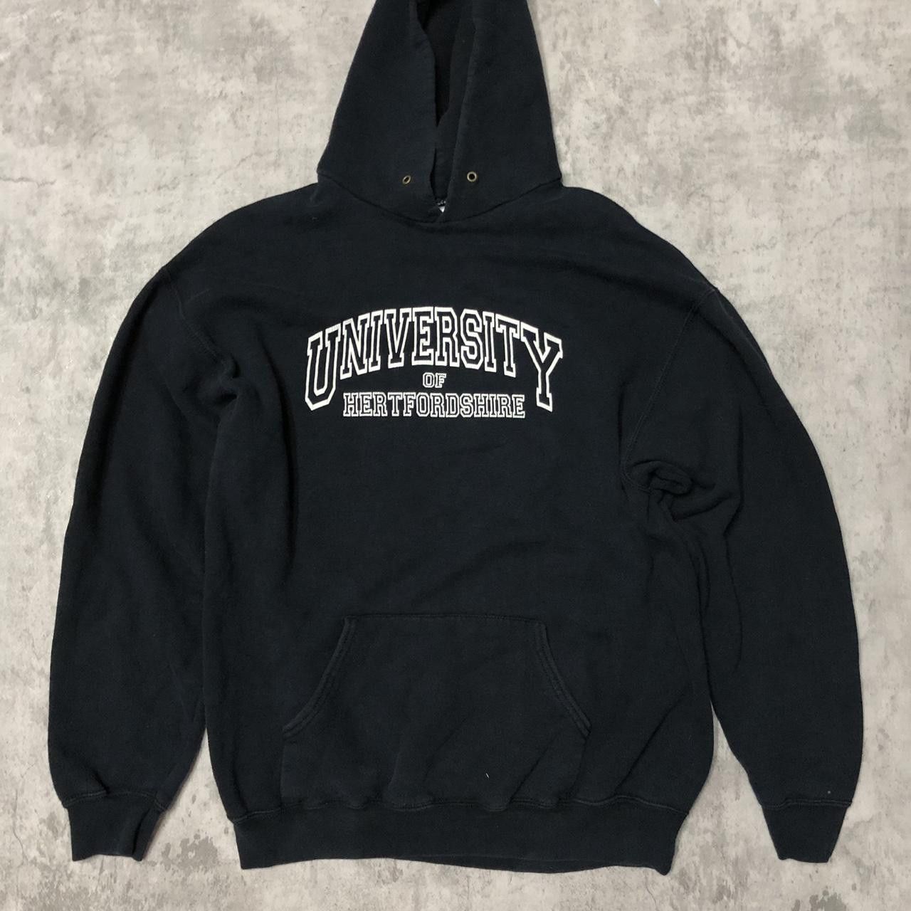 Fruit Of The Loom Black University of Hertfordshire hoodie #Hertfordshire Size US XL / EU 56 / 4 - 1 Thumbnail