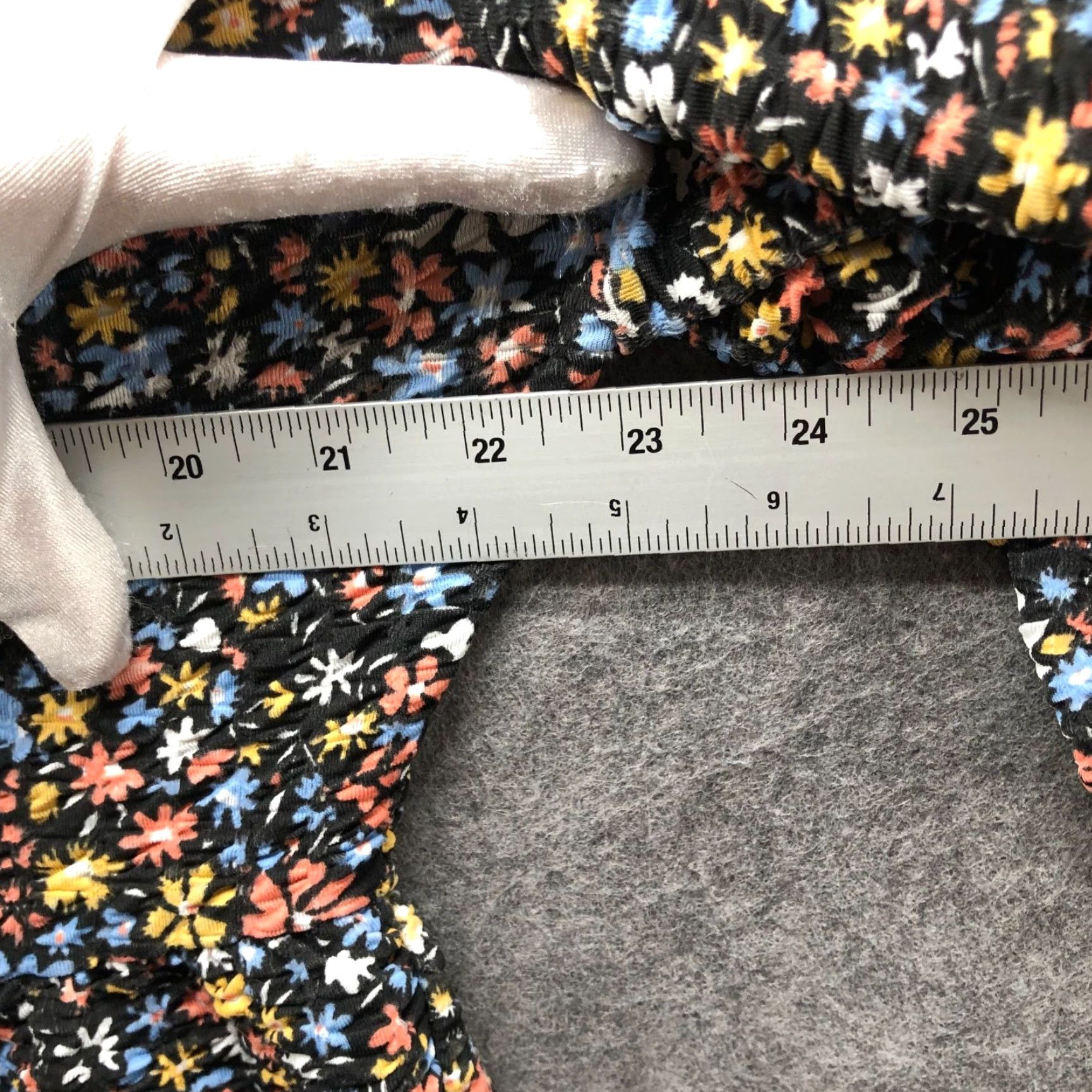 Asos ASOS Wide Leg Jumpsuit Womens 10 Floral Multicolor 3/4 Sleeve Seersucker Crinkle Size 32" / US 10 / IT 46 - 5 Thumbnail