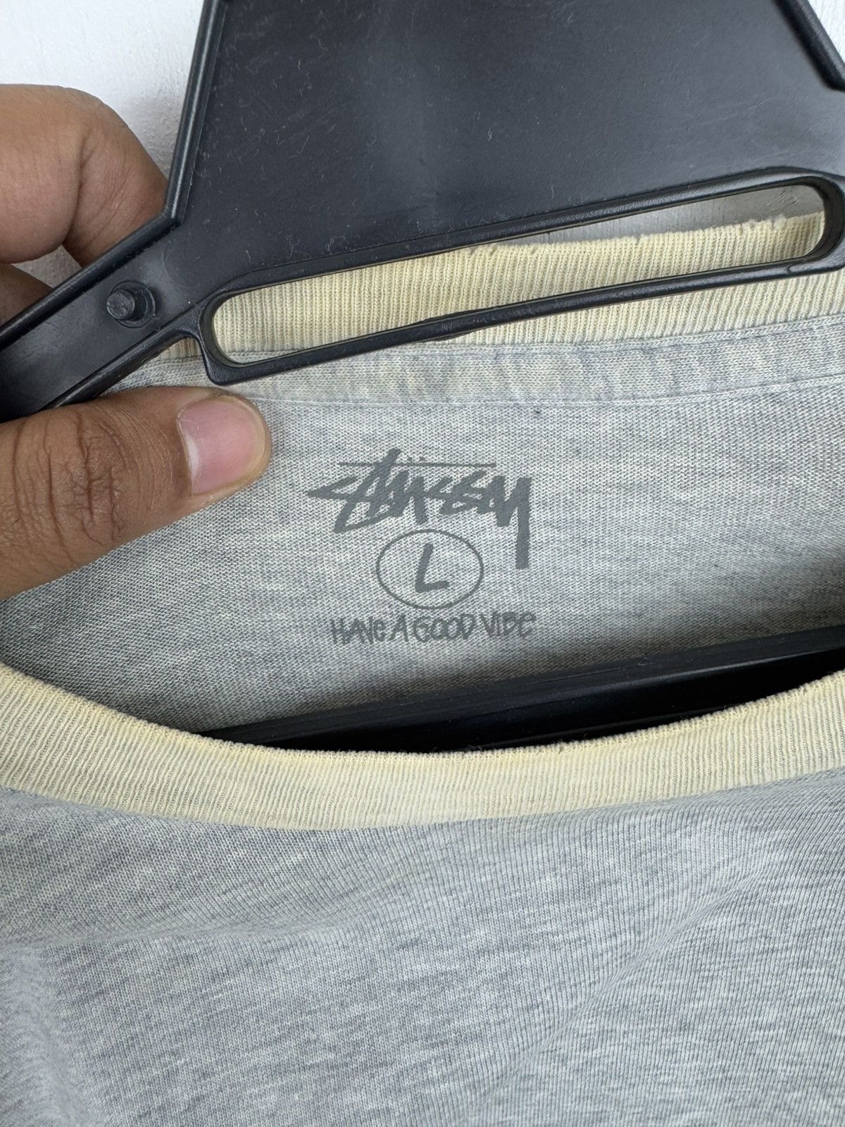Stussy Big Logo Stussy Long Sleeve Shirt Size US L / EU 52-54 / 3 - 3 Thumbnail