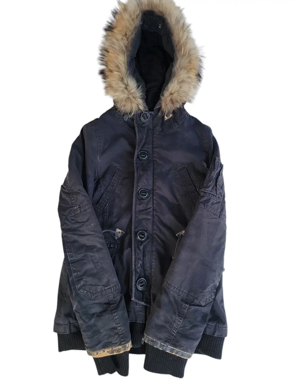 MOUSSY Vintage Moussy Fur Hoodie LGB Style Size US S / EU 44-46 / 1 - 2 Thumbnail