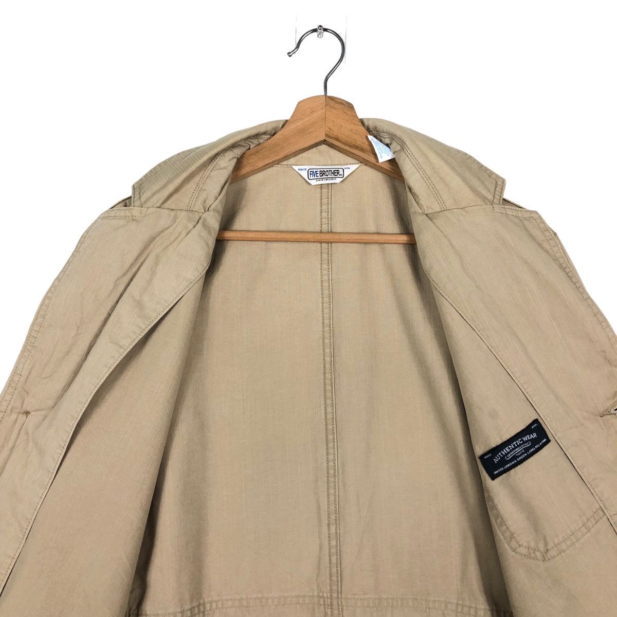 FiveBrother × Japanese Brand 🔥Rich Brown - Long Fly Coats Double Breast Jacket Size US L / EU 52-54 / 3 - 10 Thumbnail