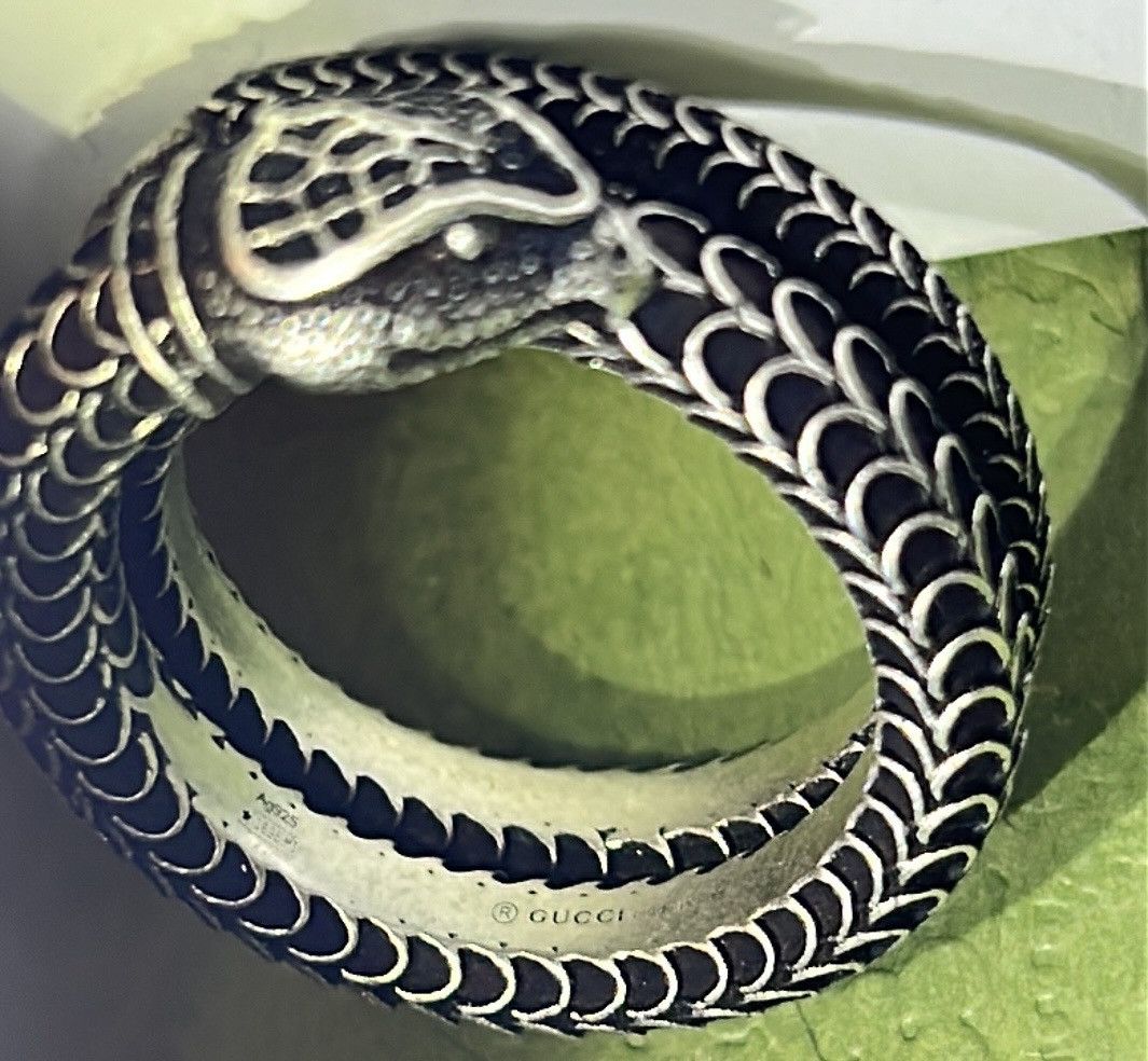 Gucci Gucci Garden Snake Ring Silver 925 Size ONE SIZE - 5 Thumbnail