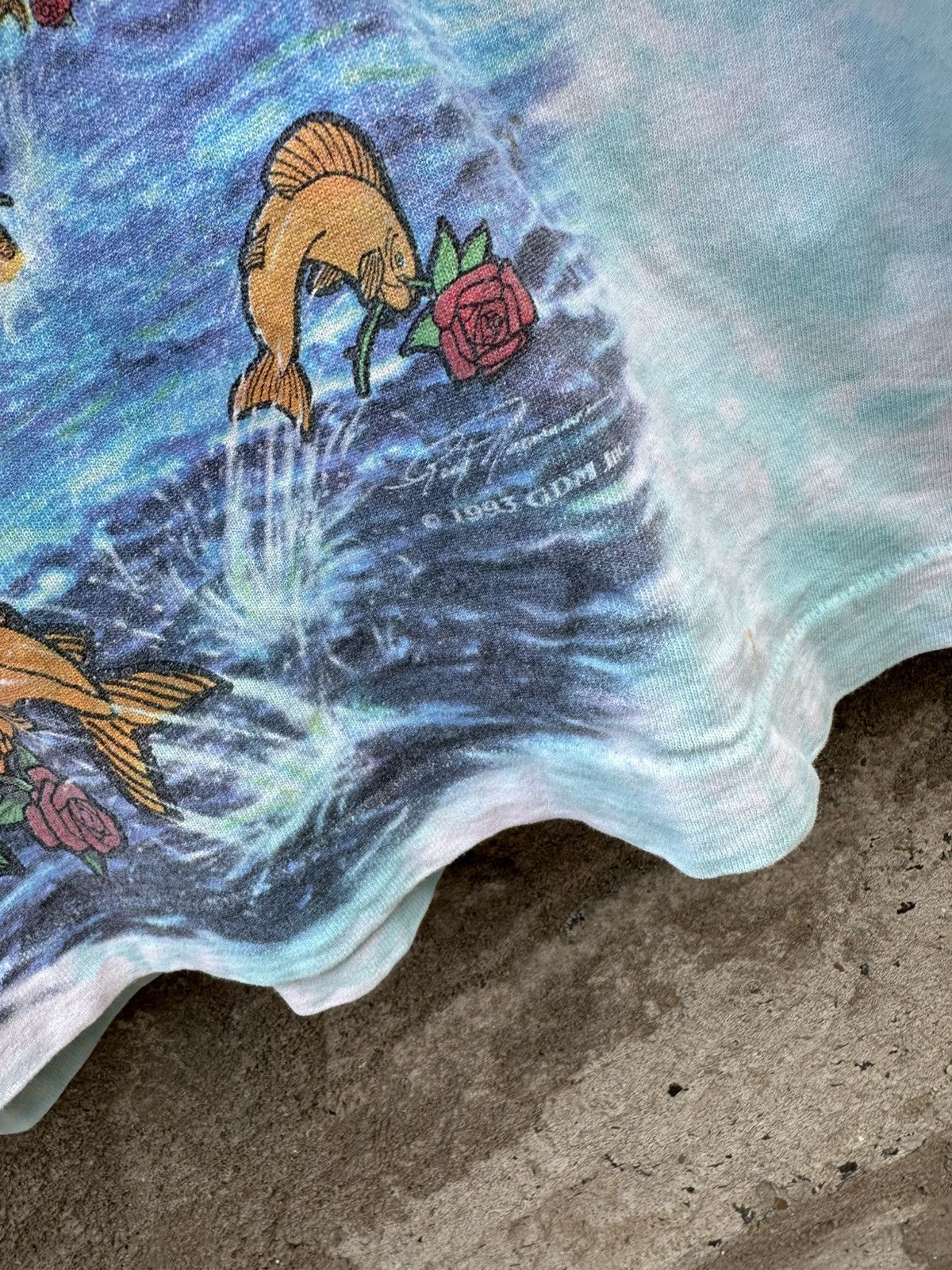 Grateful Dead × Liquid Blue × Vintage 1993 Vintage greatful dead ship of fools tie dye T-shirt Size US XL / EU 56 / 4 - 4 Thumbnail