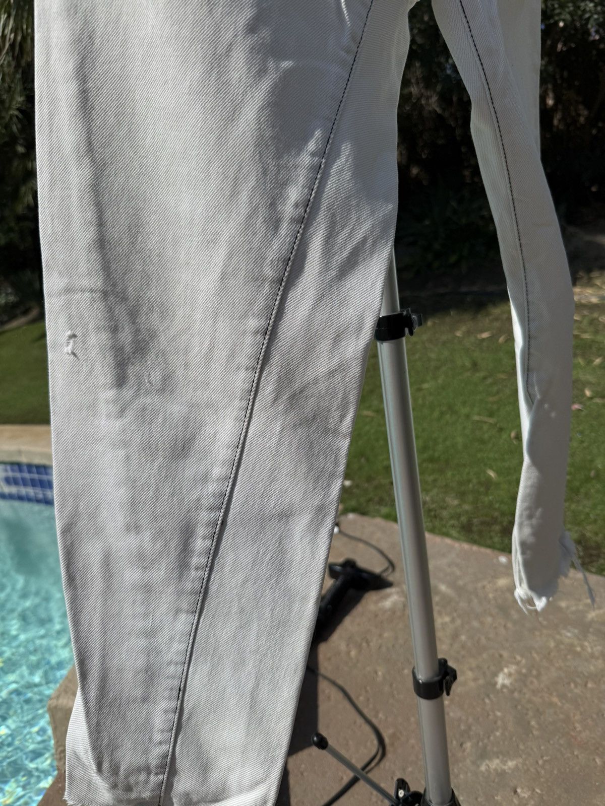 Enfants Riches Deprimes Enfants Riches Déprimés White Distressed Denim Jeans Size US 30 / EU 46 - 3 Thumbnail
