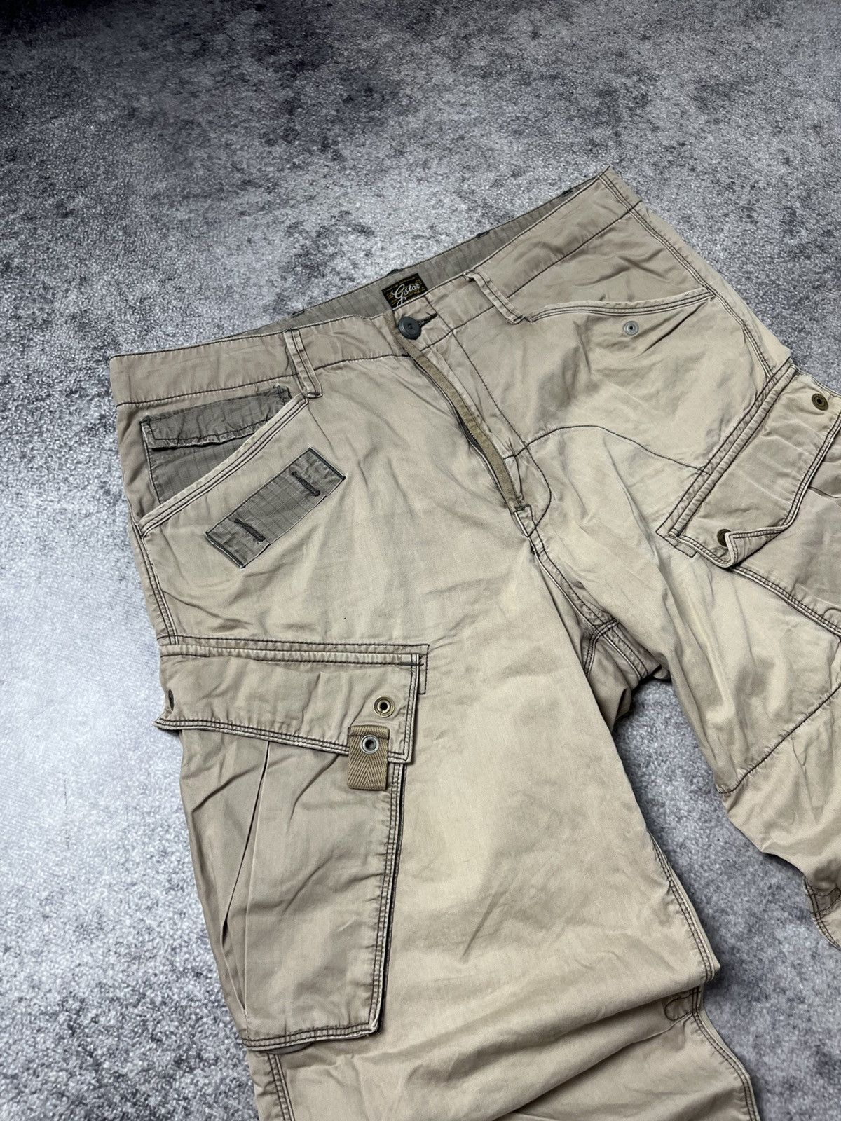 G-Star 🔥90'S G STAR RAW MULTIPOCKET MILITARY CARGO PANTS Size US 34 / EU 50 - 12 Thumbnail