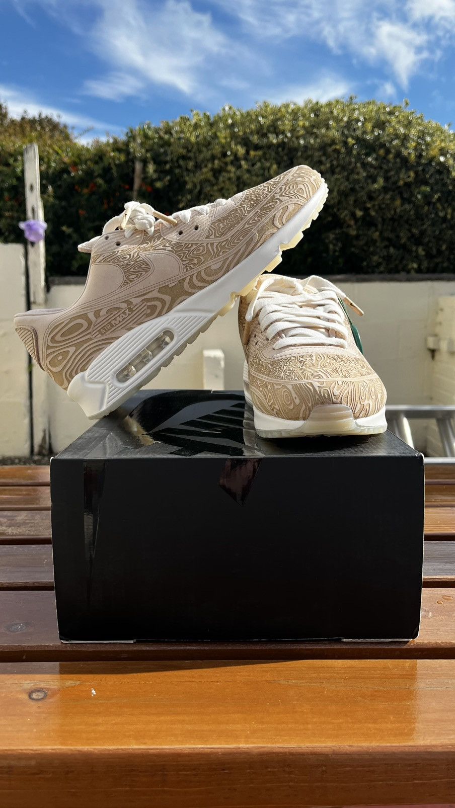 Nike BNIB Nike Air Max 90 QS Laser Wood Grain Size UK 9.5 US 10.5 Size US 10.5 / EU 43-44 - 4 Thumbnail