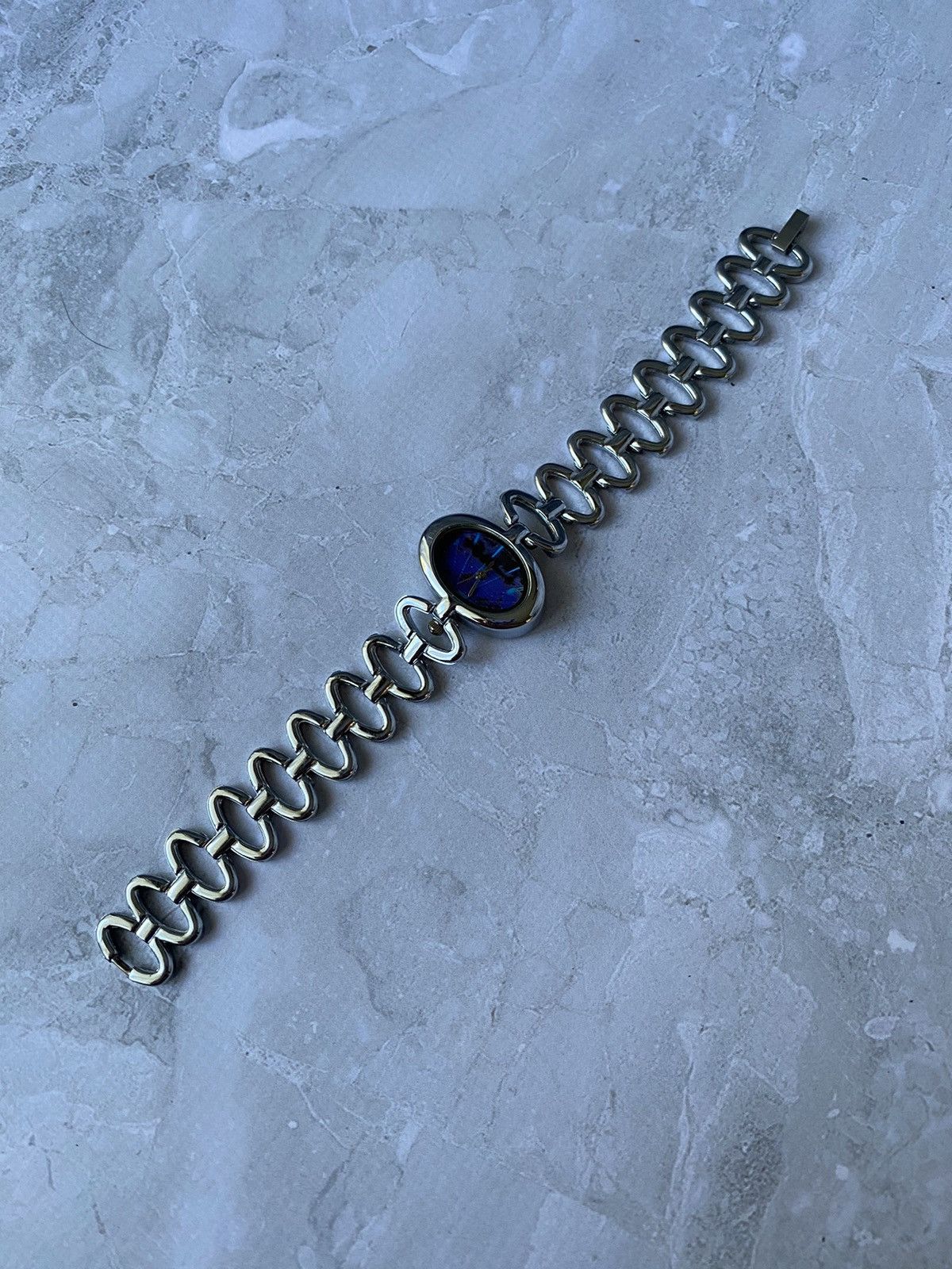 Jewelry × Vintage Futuristic Metal Bracelet Watch Size ONE SIZE - 7 Thumbnail