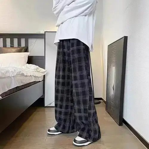 Jean Corduroy Vintage Plaid Pants Men Streetwear Size US 34 / EU 50 - 4 Thumbnail