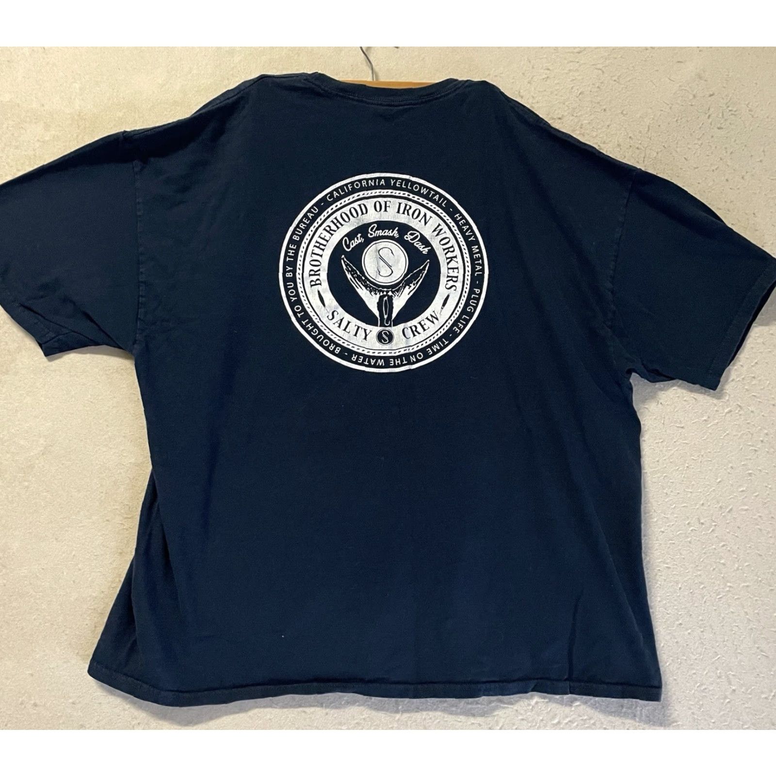 Vintage Salty Crew Shirt Blue Mens 3XL 100% Cotton Made In Mexico Short Sleeve Summer T-Shirt Size US XXL / EU 58 / 5 - 3 Thumbnail