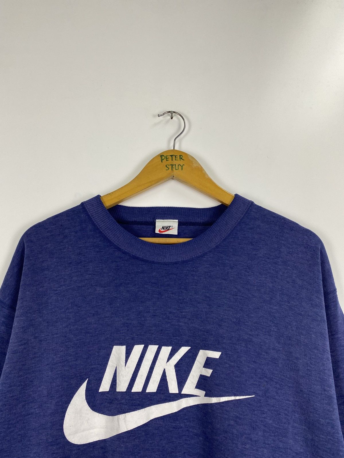 Nike × Vintage Vintage Nike Swoosh Sweatshirt Size US L / EU 52-54 / 3 - 6 Thumbnail
