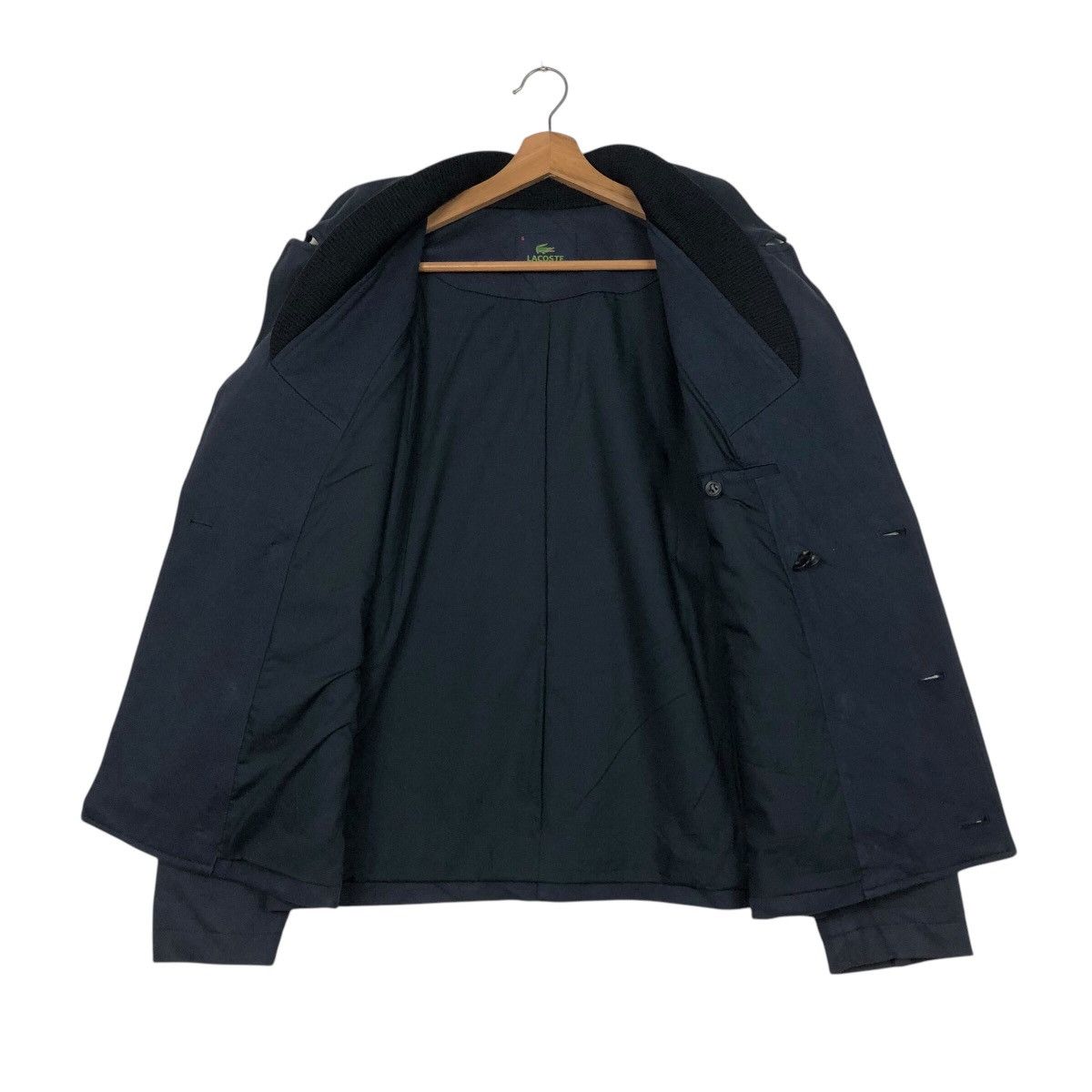 Japanese Brand × Vintage 📌Vintage Chore Work Jacket Lacoste Rich Black Issey Miyake Size US M / EU 48-50 / 2 - 14 Thumbnail