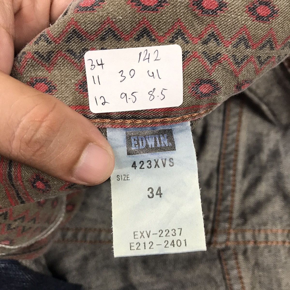 Edwin DISTRESSED DENIM EDWIN BAGGY PANTS Size US 34 / EU 50 - 17 Thumbnail