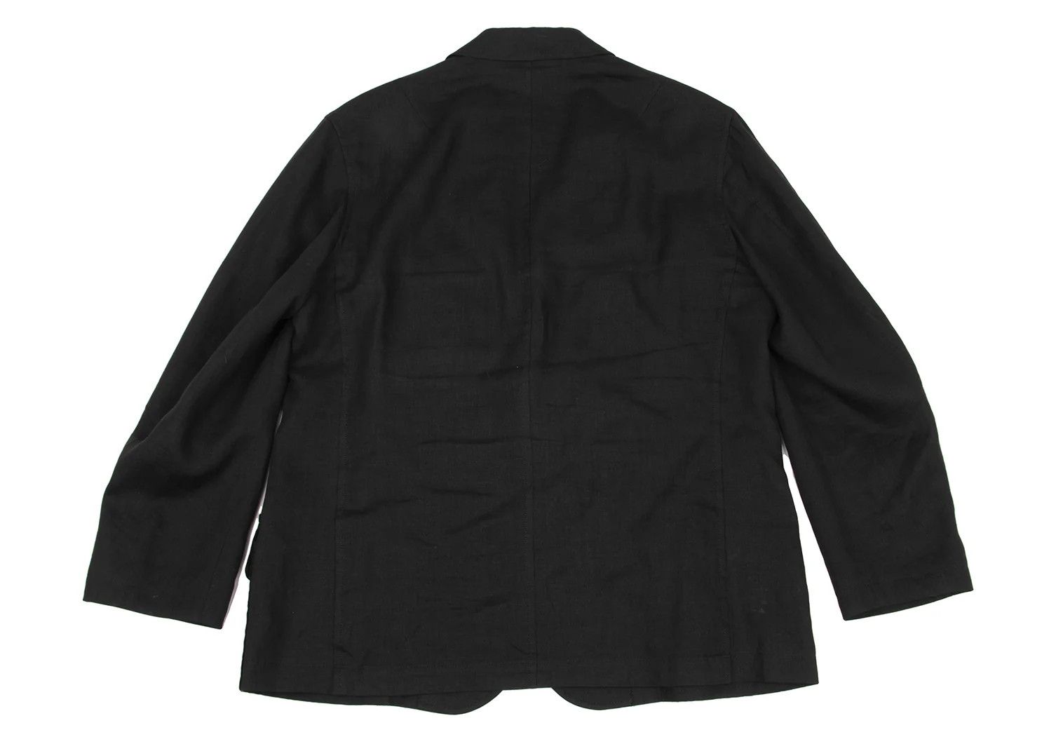 Yohji Yamamoto Yohji Yamamoto Linen Tailored Jacket Black 2 Size US M / EU 48-50 / 2 - 13 Thumbnail