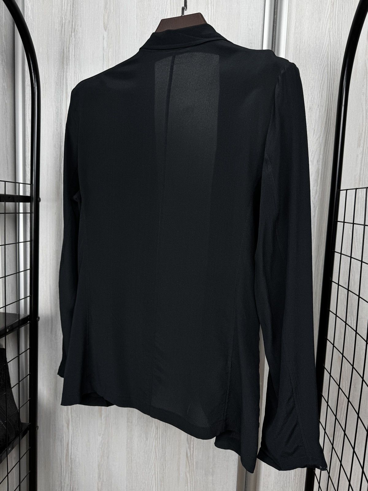 Barena Venezia Barena Venezia Black Silk buttonless blazer size 46 Size 36R - 8 Thumbnail