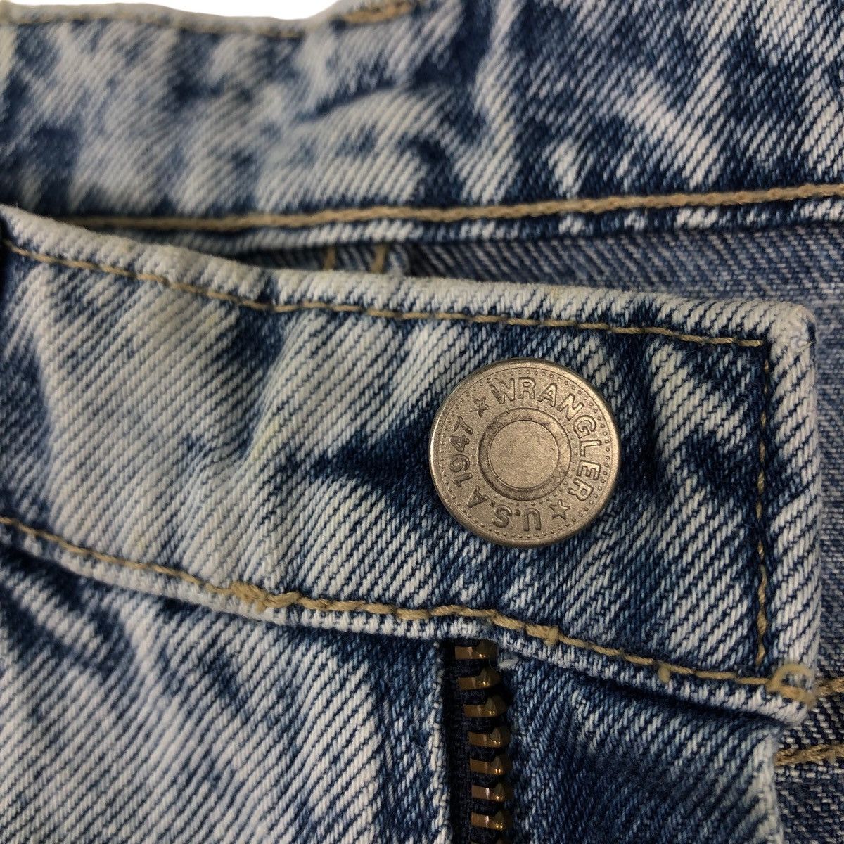 Japanese Brand 🔥VINTAGE FLARE ACID WASH DESIGN WRANGLER USA Size US 28 / EU 44 - 18 Thumbnail