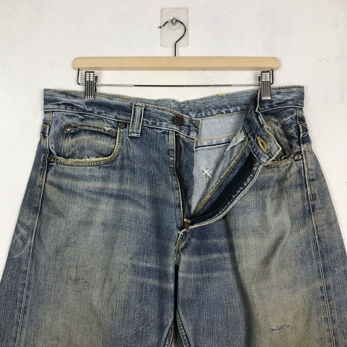 Japanese Brand 🔥VINTAGE SELVEDGES DENIM JEANS LEE USA Size US 34 / EU 50 - 13 Thumbnail