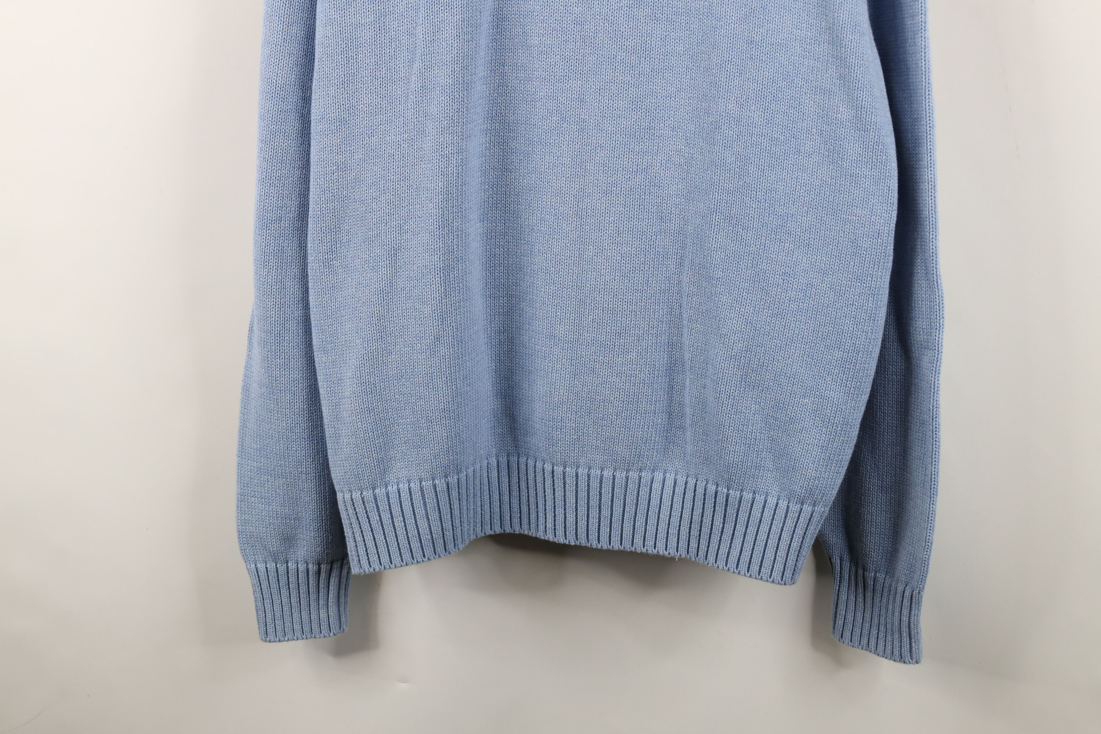 Lands' End Vintage 90s Lands End Crewneck Sweater Carolina Blue Japan Size US XL / EU 56 / 4 - 3 Thumbnail