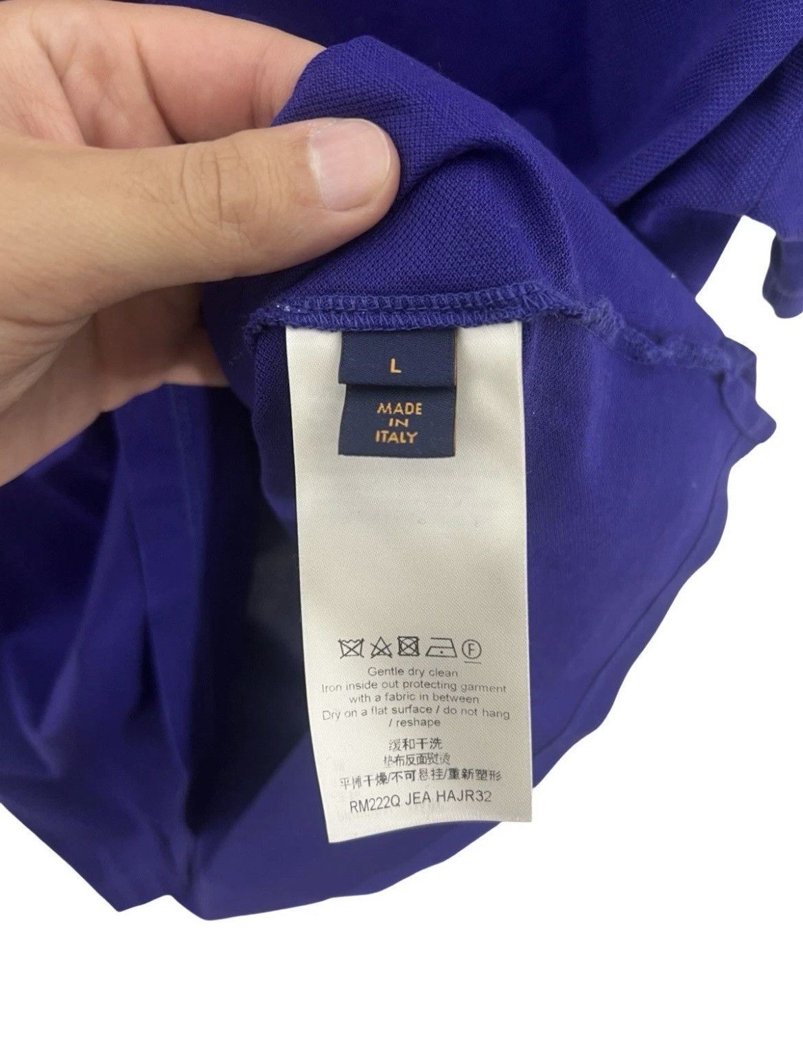 Louis Vuitton Louis Vuitton Men's Plain Purple Polo Short Sleeve Shirt Size US L / EU 52-54 / 3 - 5 Thumbnail