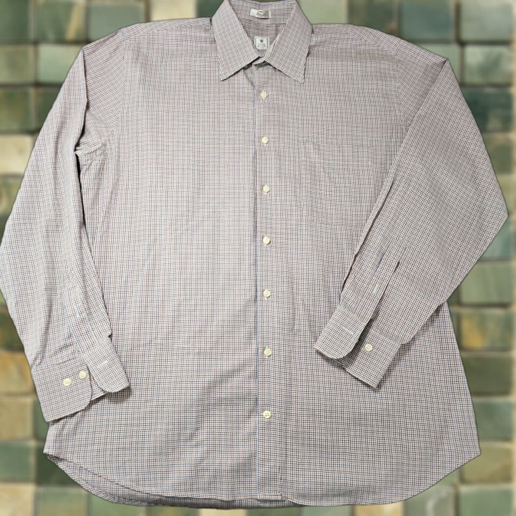 Peter Millar Peter Millar Shirt Mens Large Multicolor Gingham Woven Button-Up Cotton Size US L / EU 52-54 / 3 - 1 Thumbnail