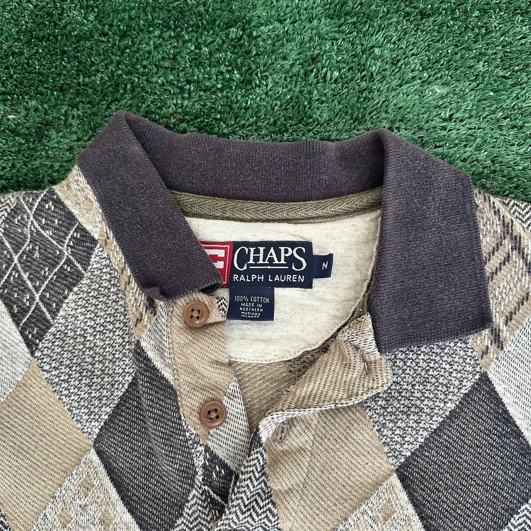 Chaps Ralph Lauren Vintage Chaps Ralph Lauren Argyle Polo Shirt Preppy Grandpa Size US M / EU 48-50 / 2 - 3 Thumbnail