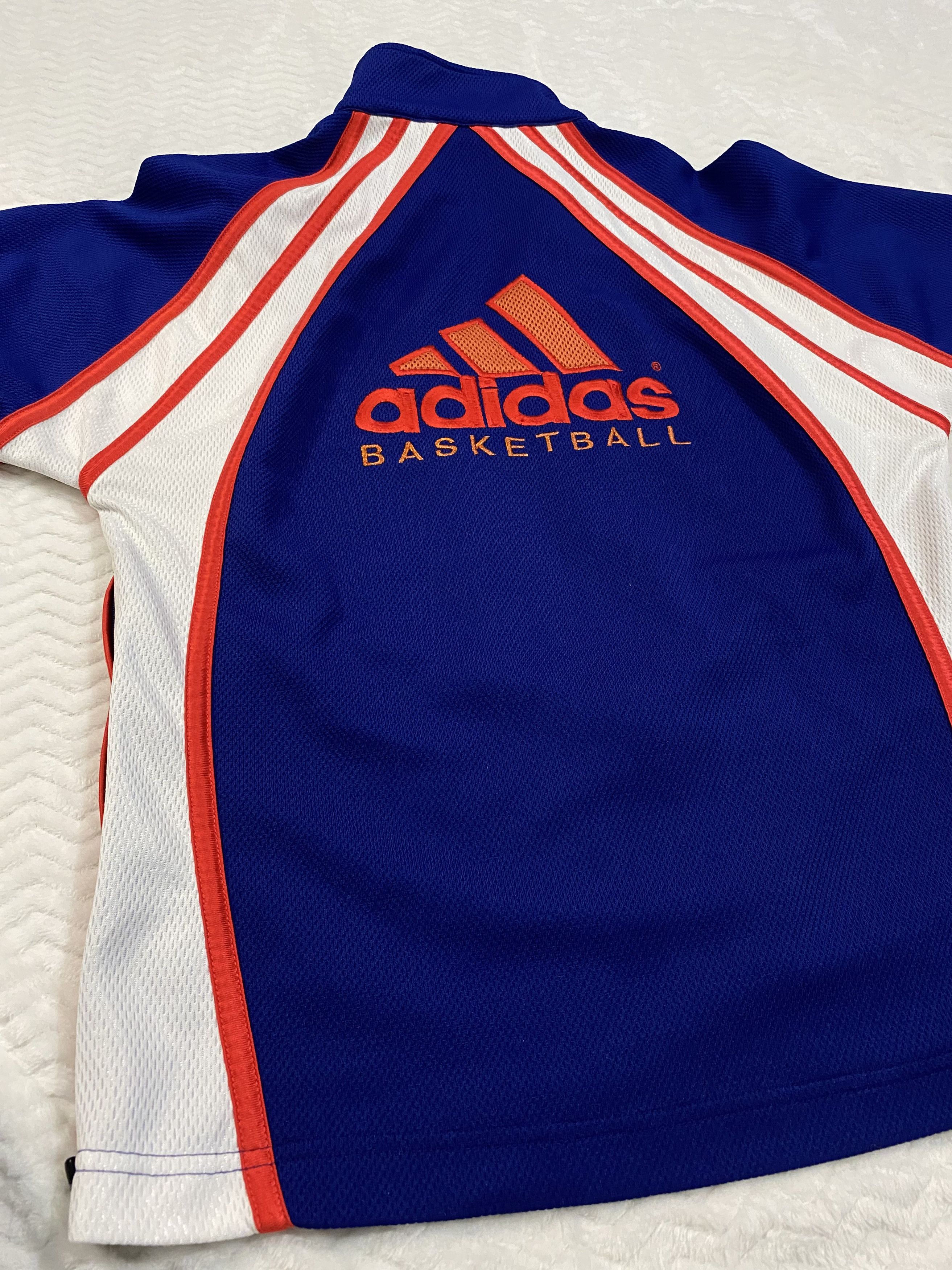 Adidas × Vintage Vintage Adidas basketball sport zip sweatshirt Size US L / EU 52-54 / 3 - 11 Thumbnail