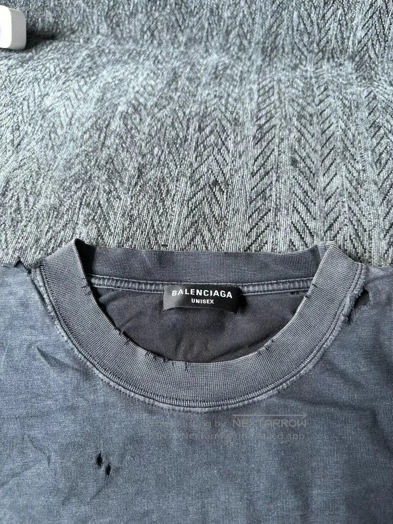 Balenciaga Balenciaga Distressed Scissors Print T-shirt. Size US XL / EU 56 / 4 - 3 Thumbnail