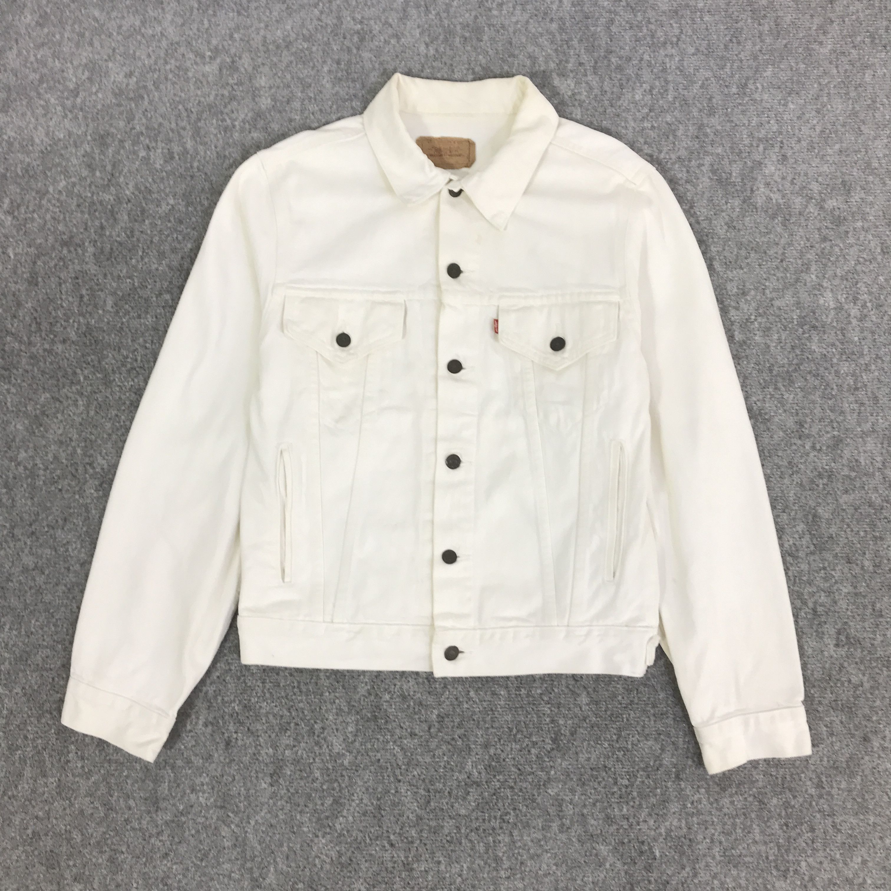 Levi's Vintage Clothing LEVIS STRAUSS TRACKER WHITE DENIM JACKET K84B17 Size US L / EU 52-54 / 3 - 1 Thumbnail