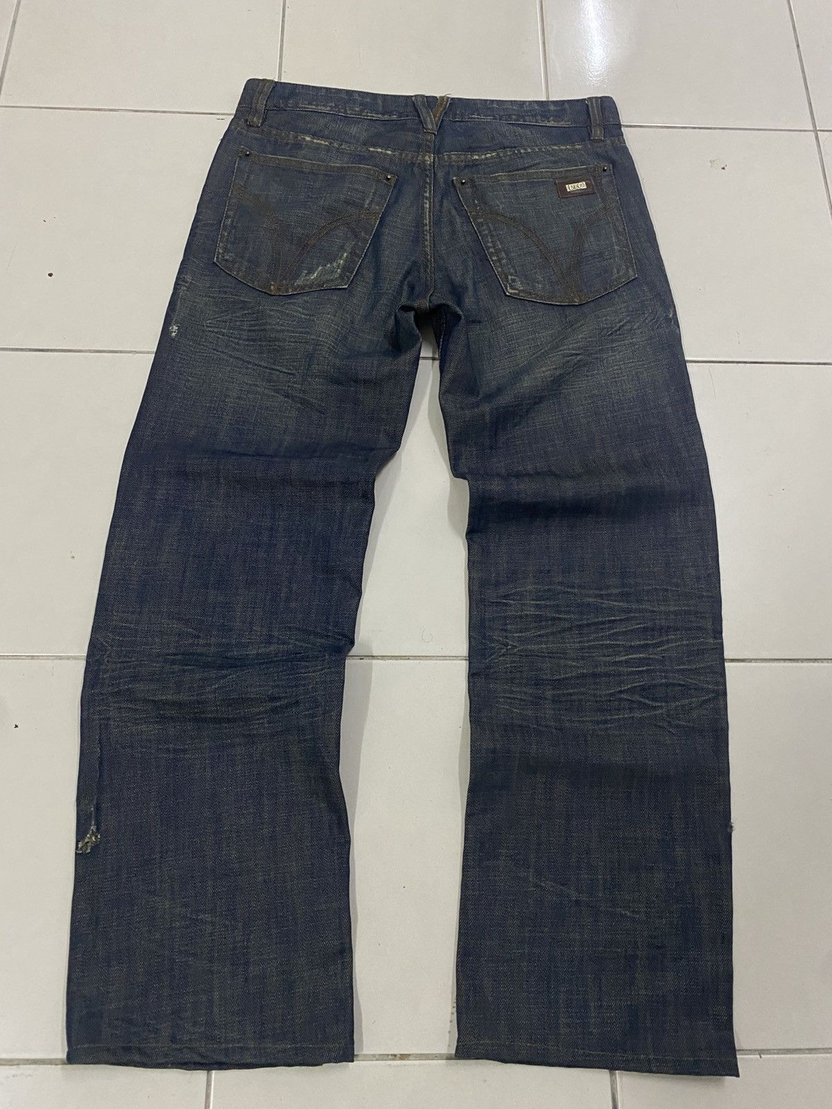 Dolce & Gabbana D&G Dolce & Gabbana Archive "POWER" Distressed Denim Jeans Size US 32 / EU 48 - 15 Thumbnail