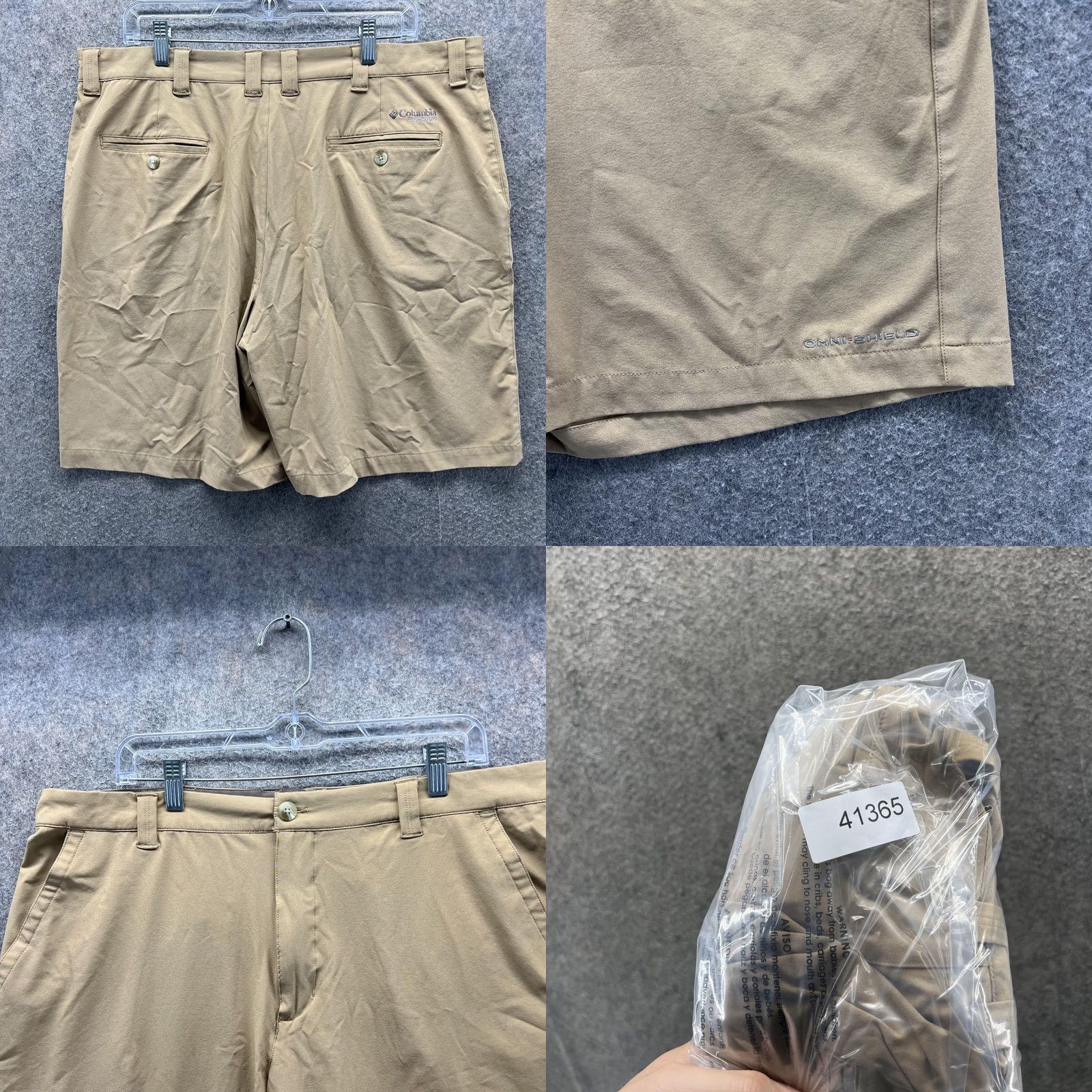 Vintage Columbia Shorts Mens 38 Beige Stretch Microfiber Chino Casual 10 Inseam Summer Size US 38 / EU 54 - 8 Thumbnail