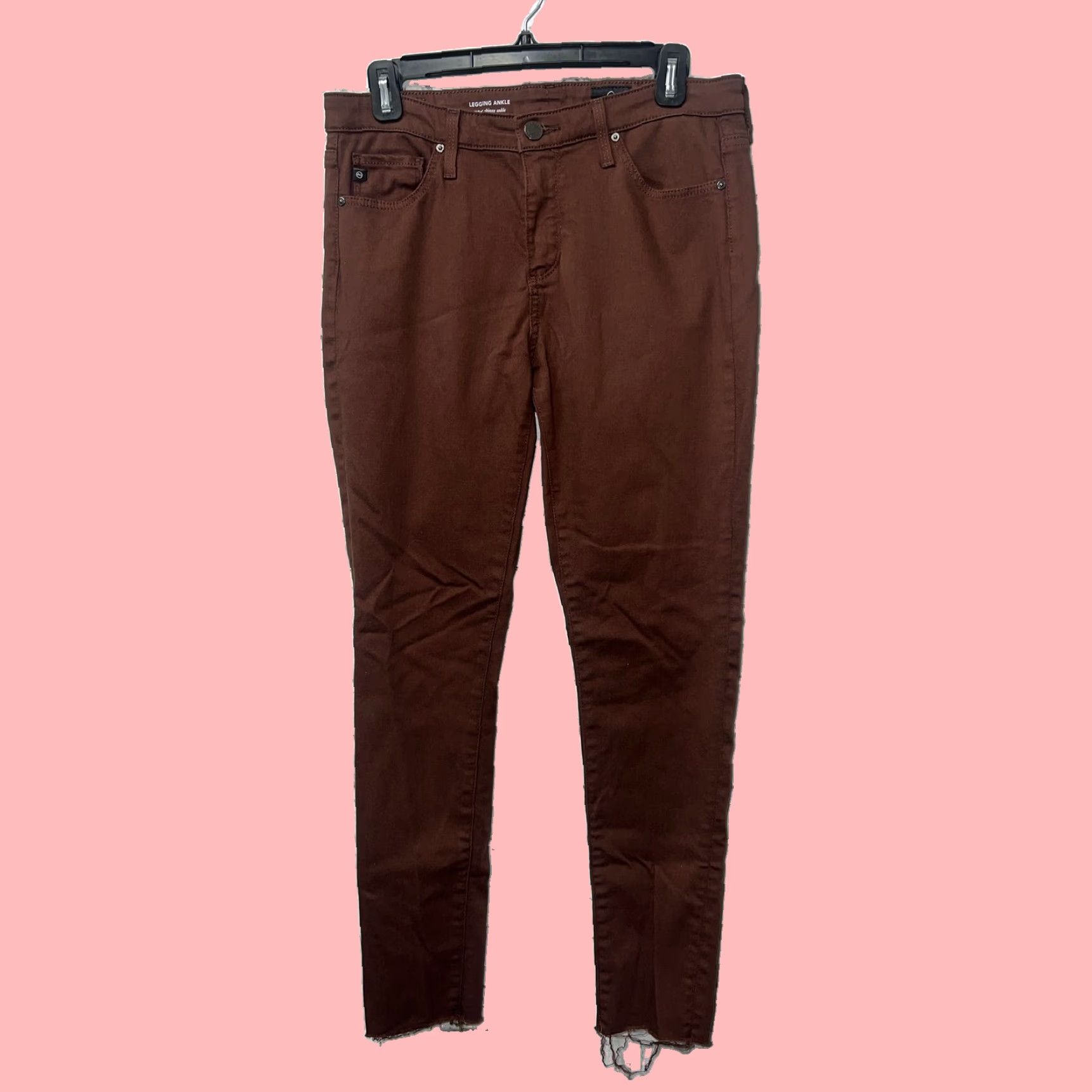 AG outlets The Legging Super Skinny Brown Jeans