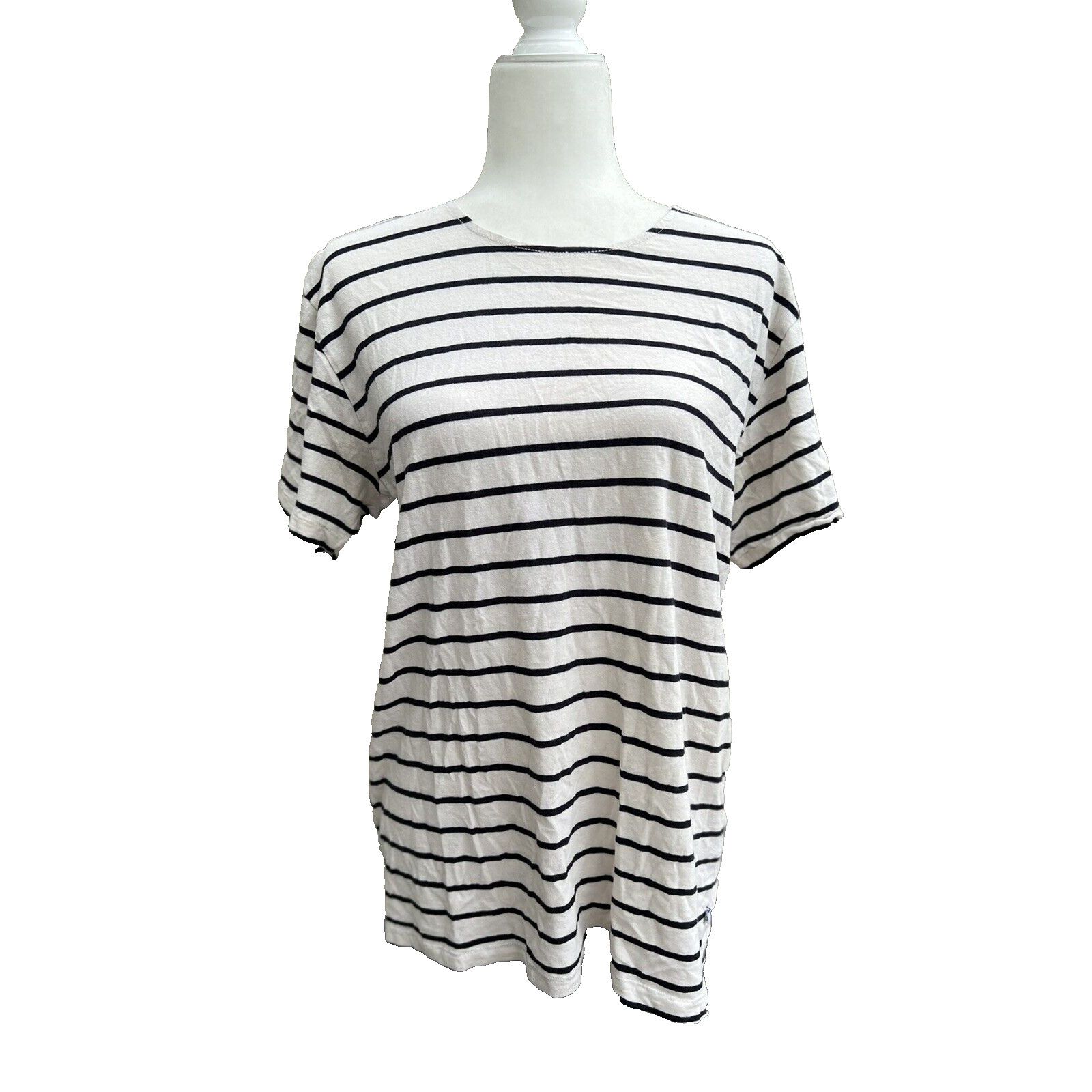 COTTONCITIZEN Bonobos women striped tshirt linen and cotton size M A000293 Size M / US 6-8 / IT 42-44 - 1 Thumbnail