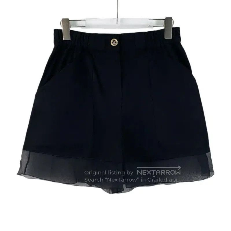 Chanel Chanel Black Cotton Women's Shorts . Size 23" - 1 Thumbnail